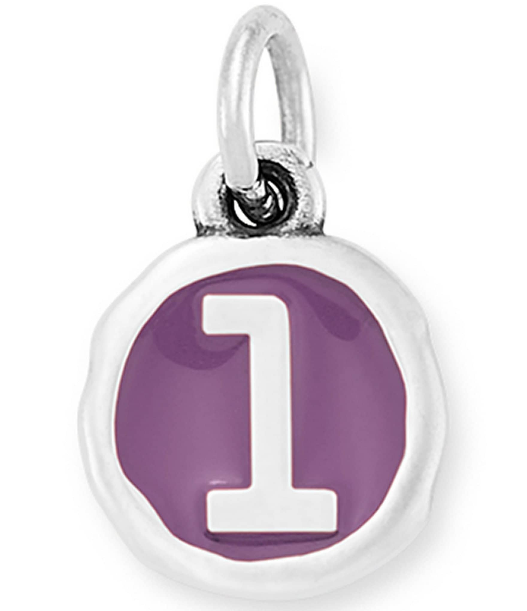 James Avery Enamel Purple Initial Charm