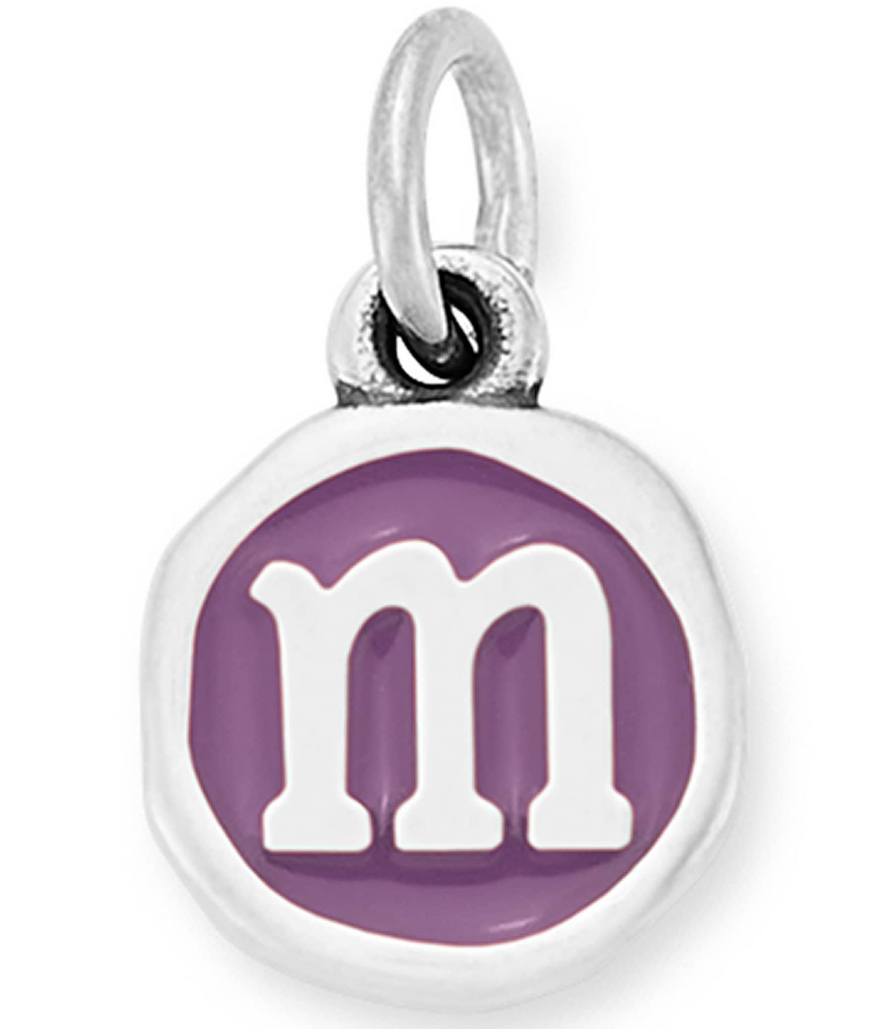 James Avery Enamel Purple Initial Charm