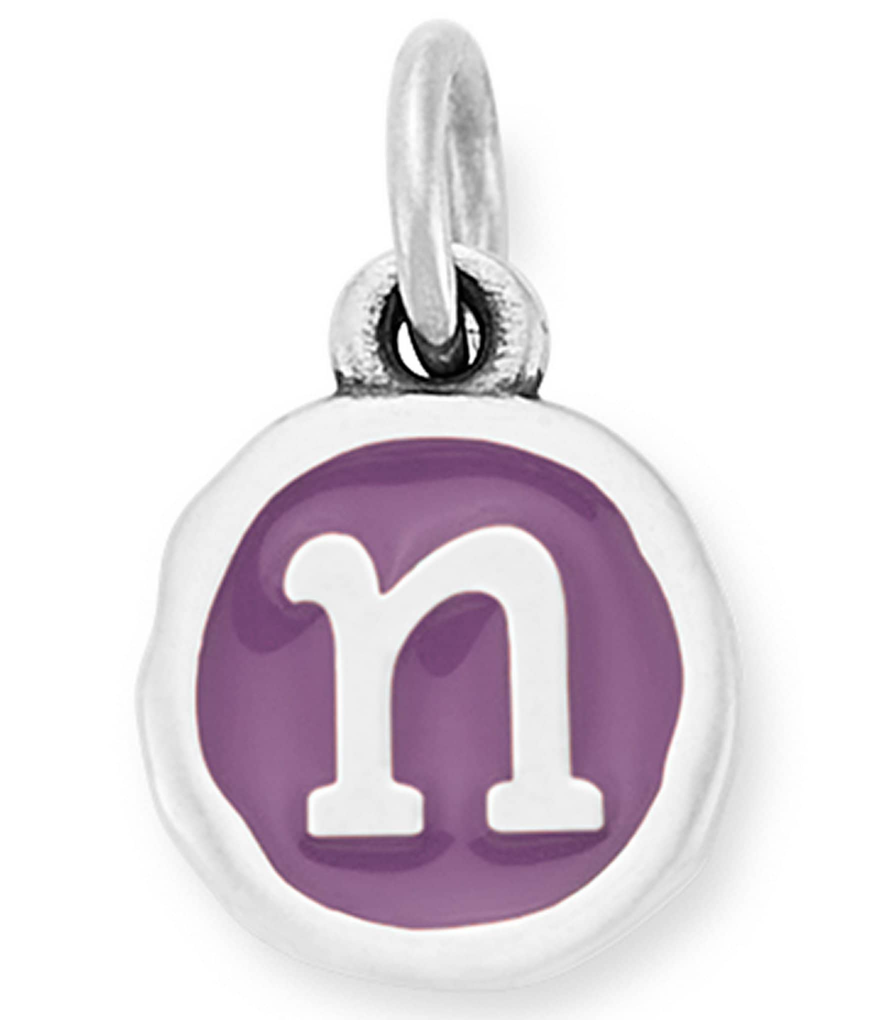 James Avery Enamel Purple Initial Charm