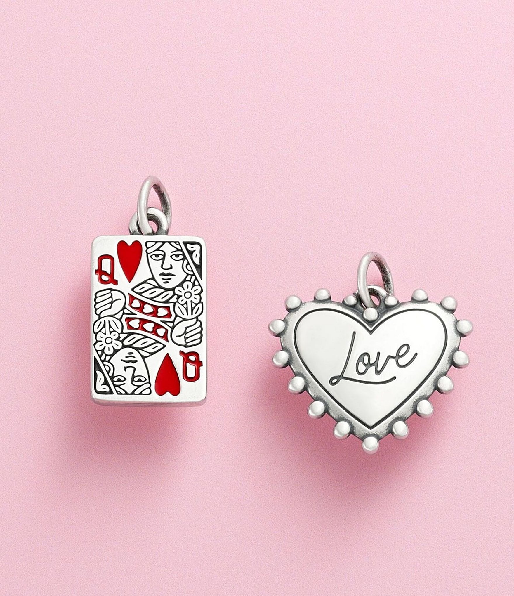 James Avery Enamel Queen of Hearts Charm