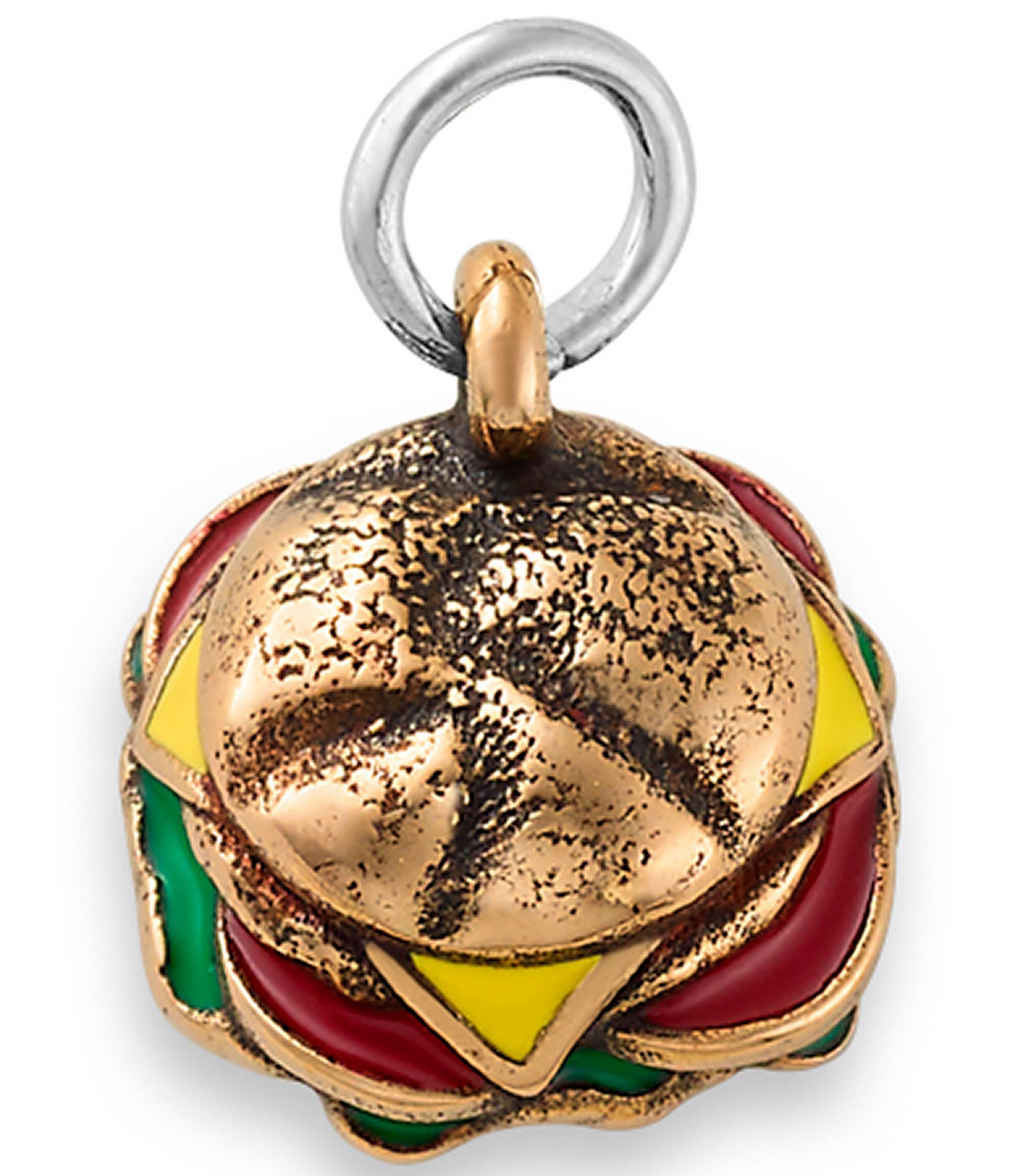 James Avery Enamel Sterling Silver Cheeseburger Charm