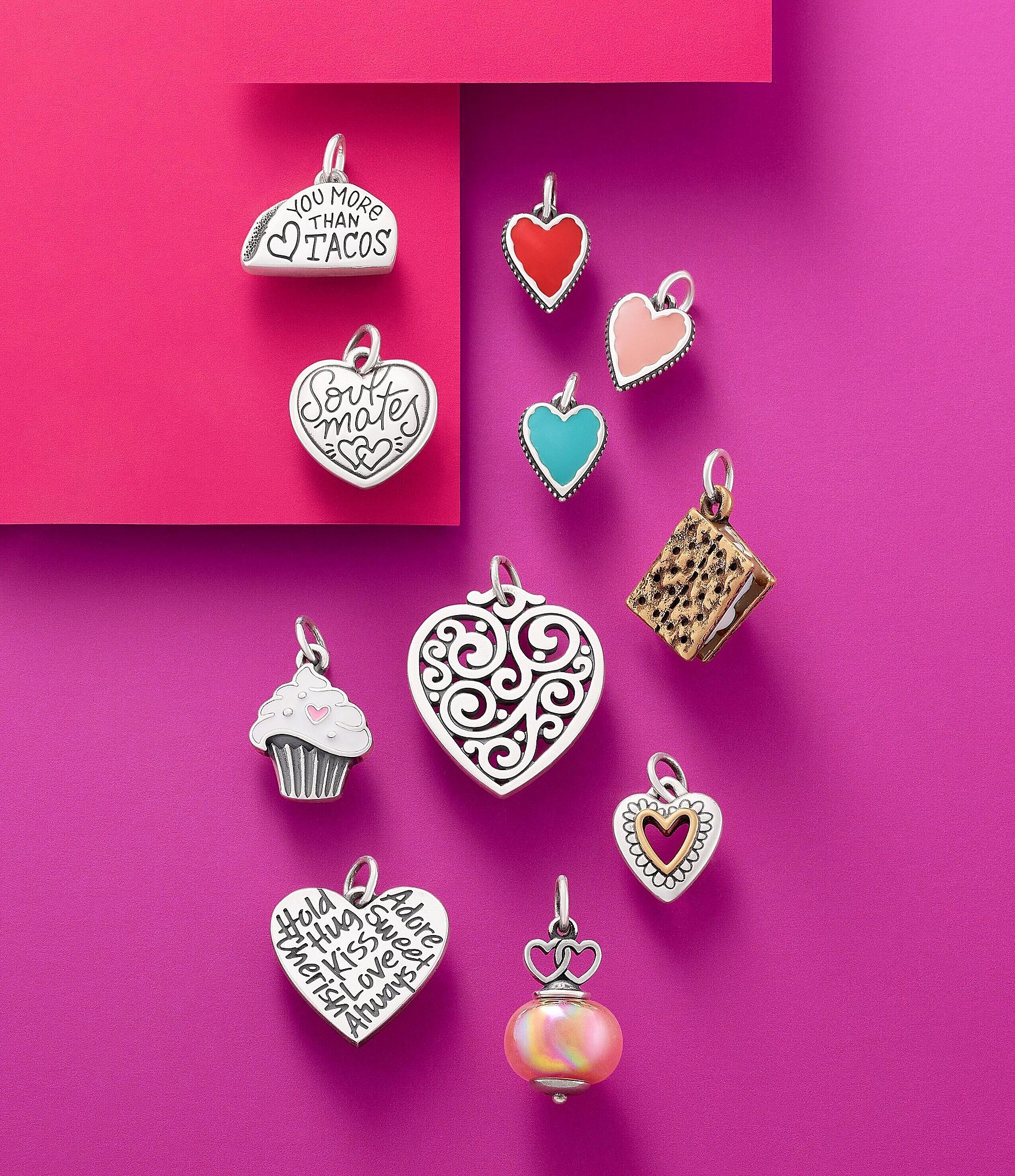 James Avery Enamel Sweetheart Cupcake Charm