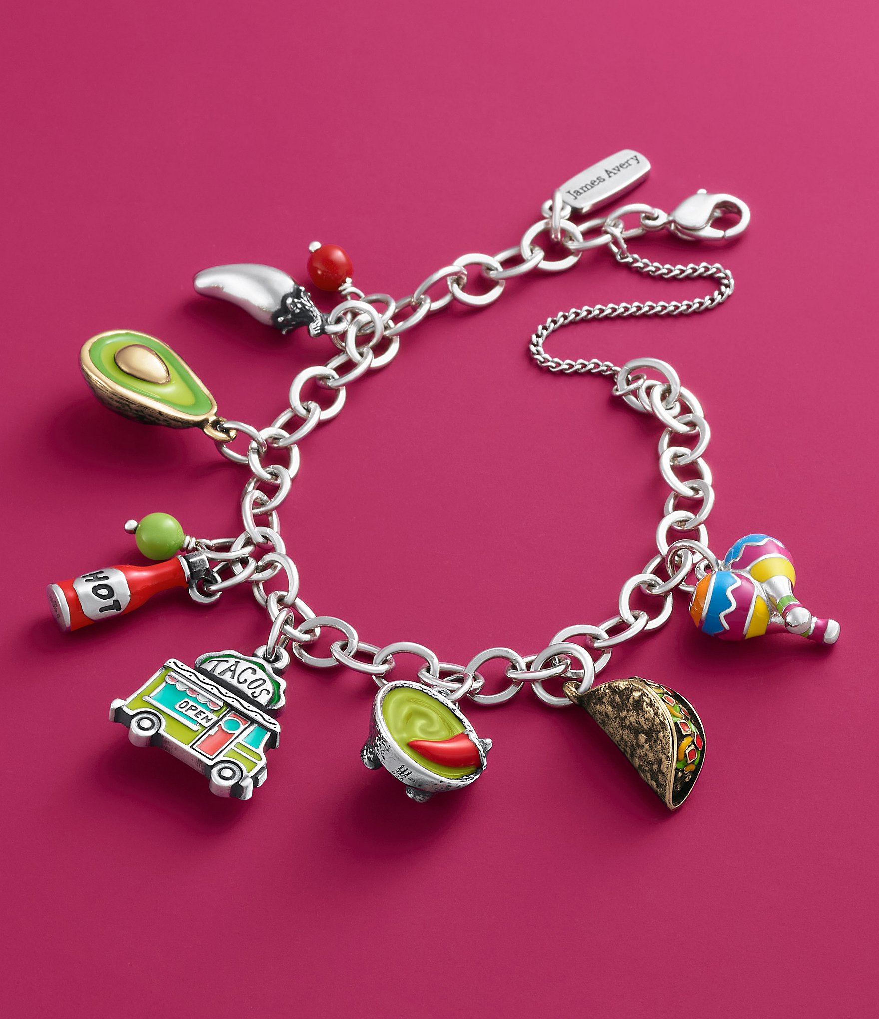 James Avery Enamel Taco Truck Charm