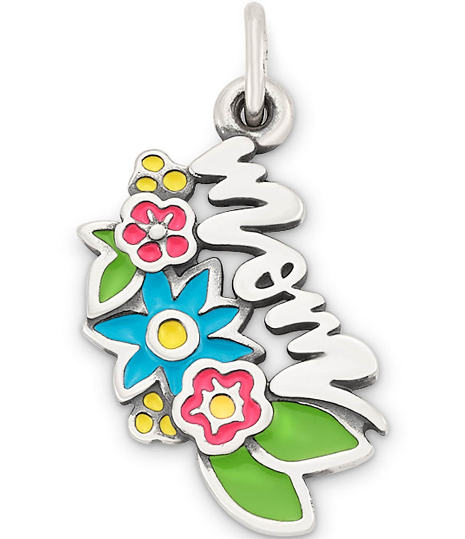 James Avery Floral Enamel Mom Charm