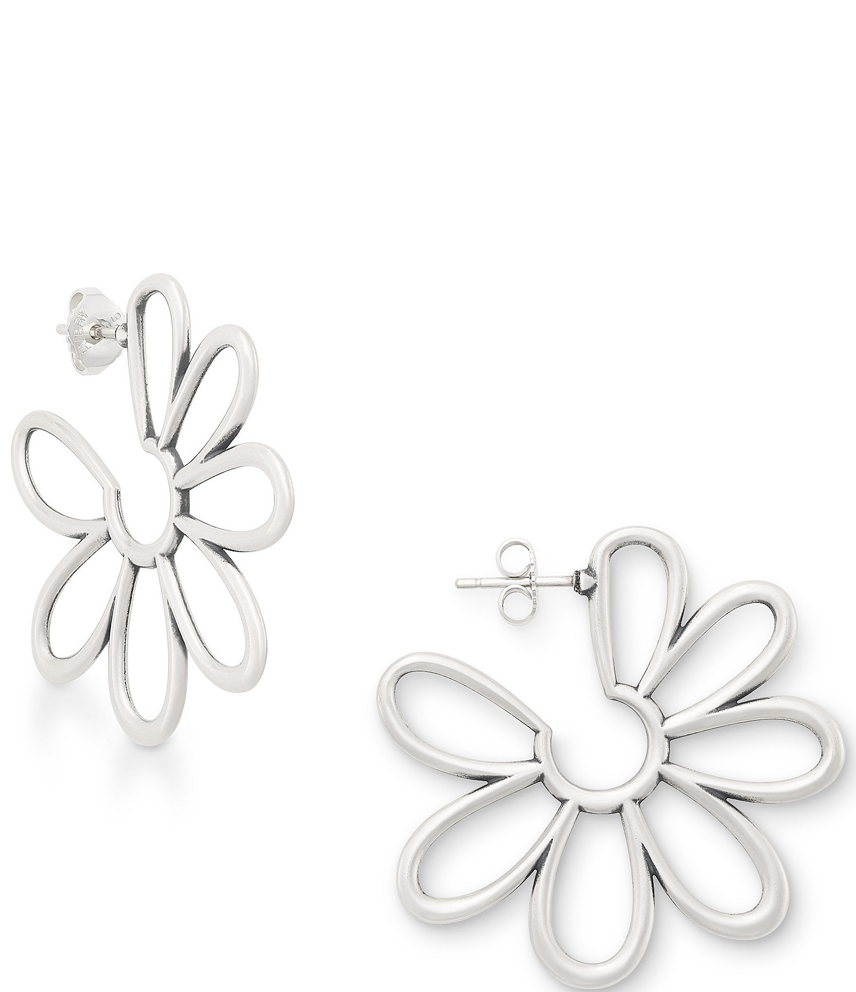 James Avery Floral Hoop Earrings