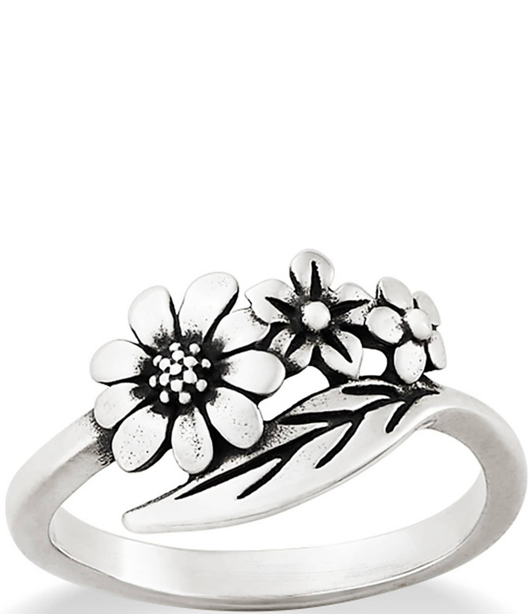 James avery floral on sale belt buckle ring