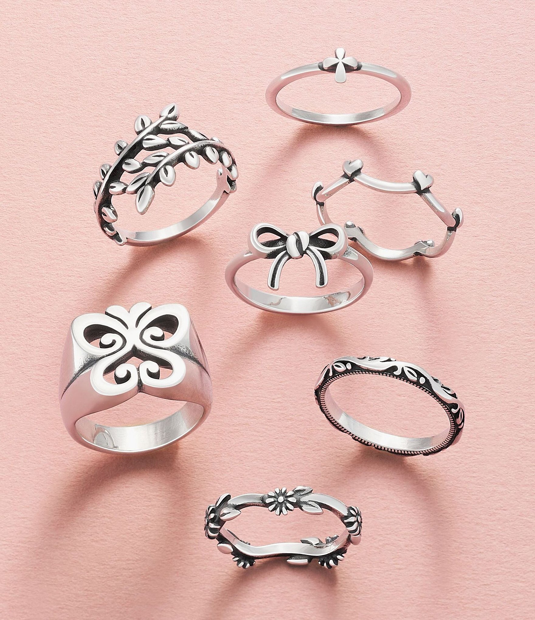 James Avery Flowering Vines Sterling Silver Ring
