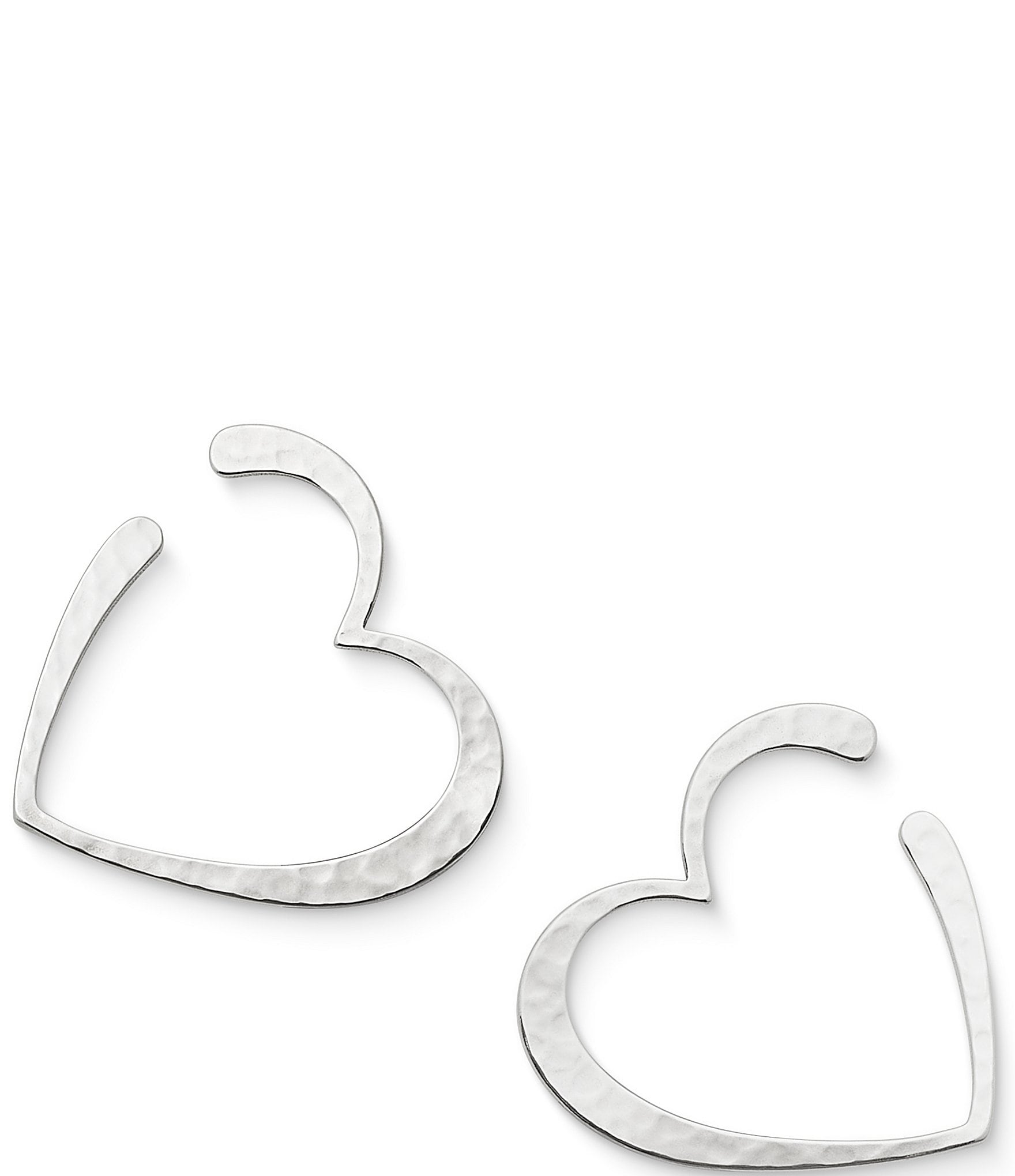heart hoop earrings