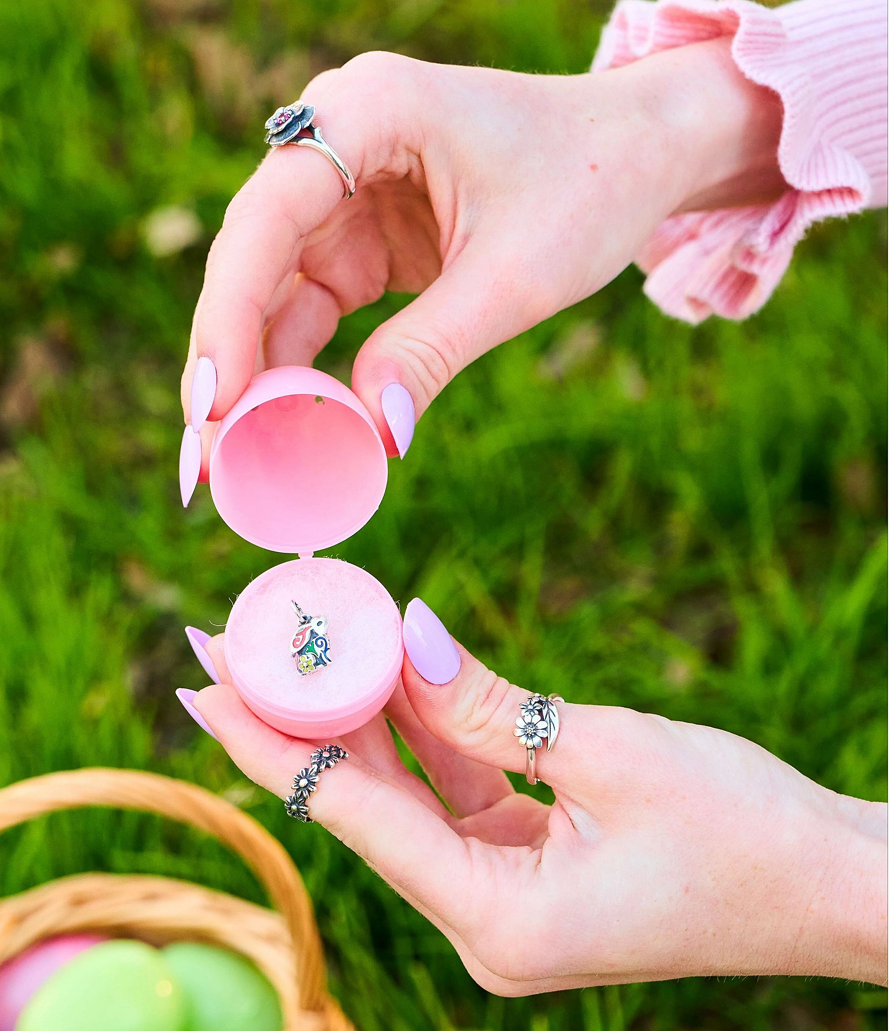 James Avery Gemstone Floral Ring