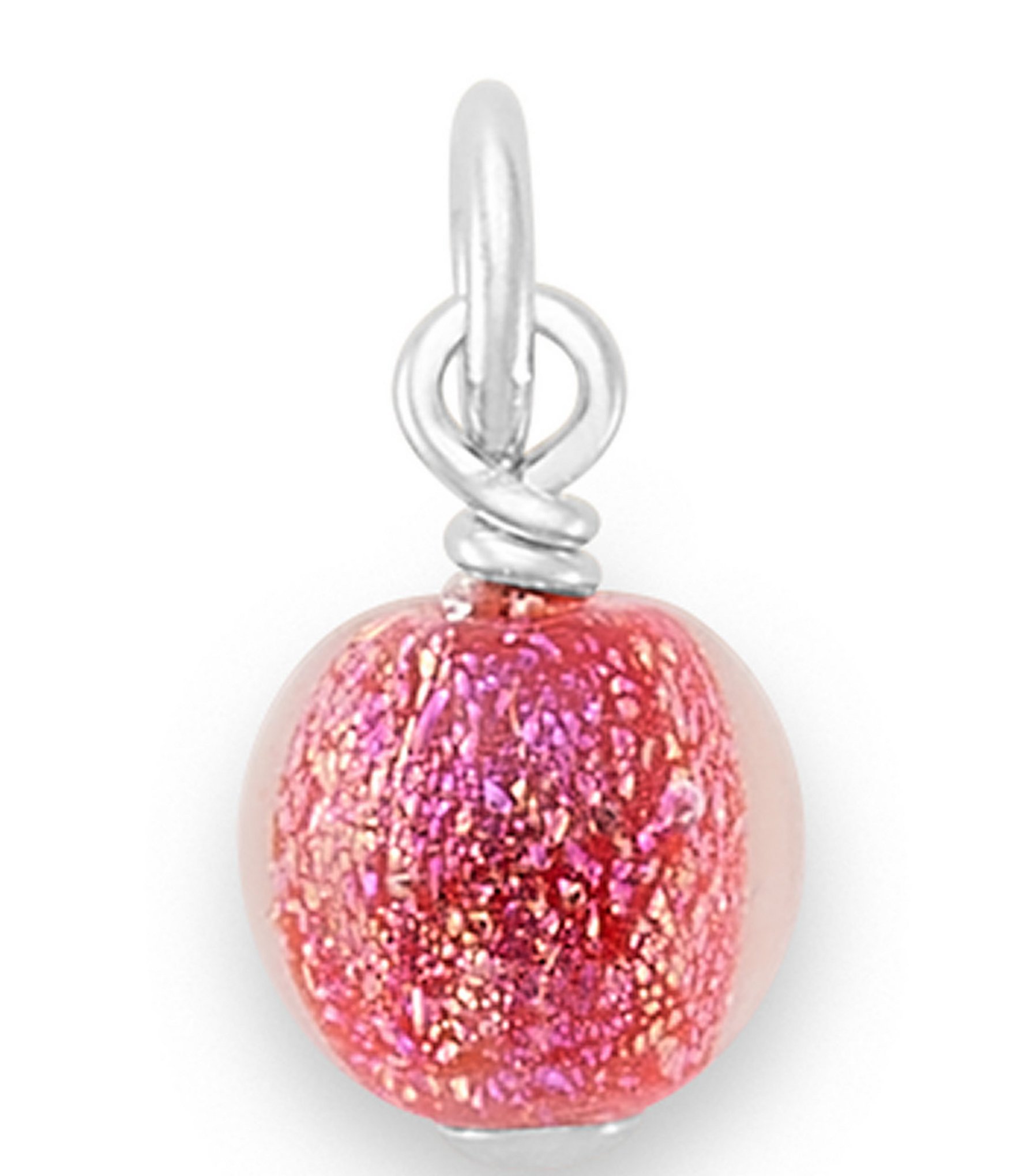 James Avery Glitter Mini Art Glass Bead Charm