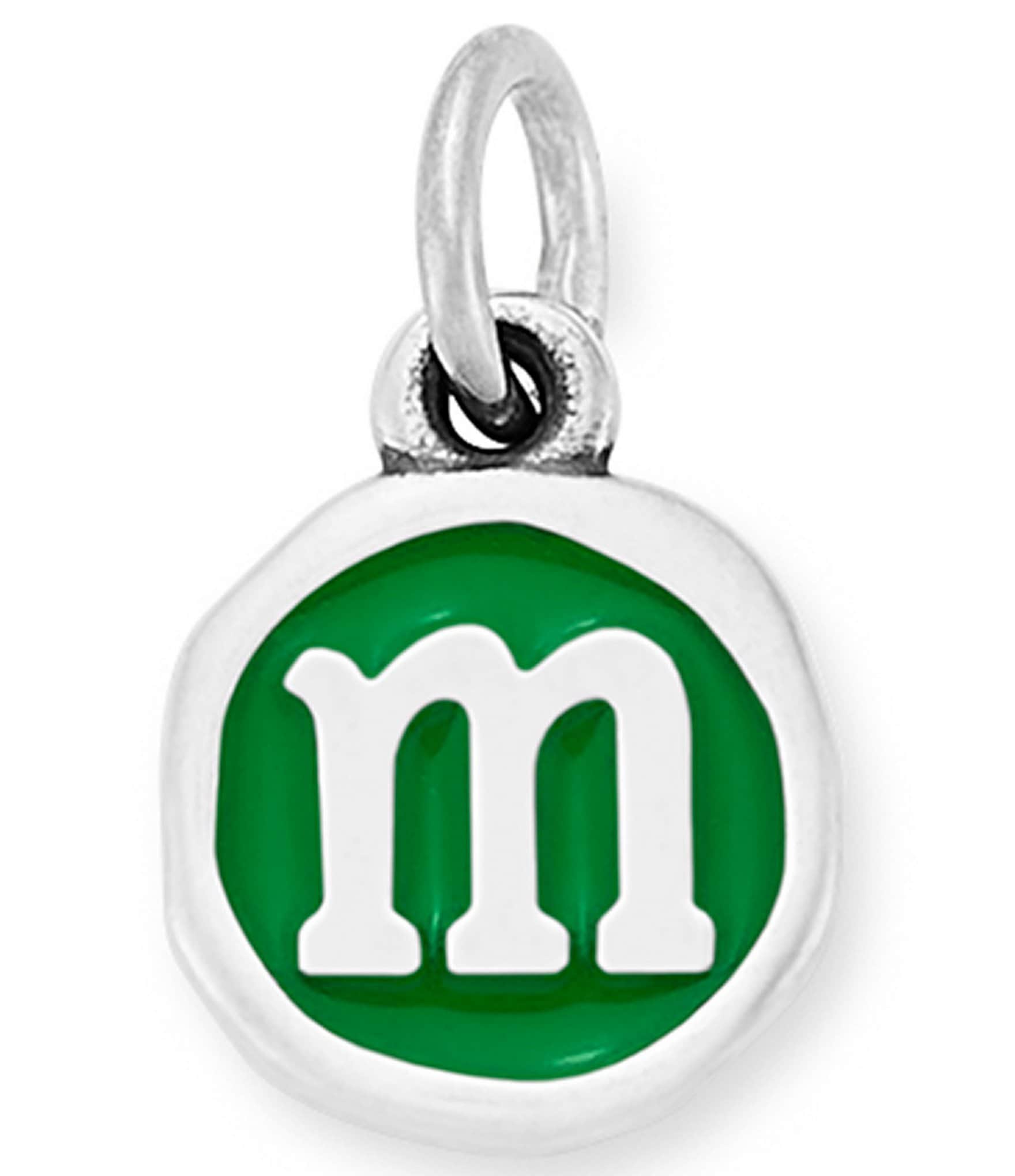 James Avery Green Enamel Initial Charm