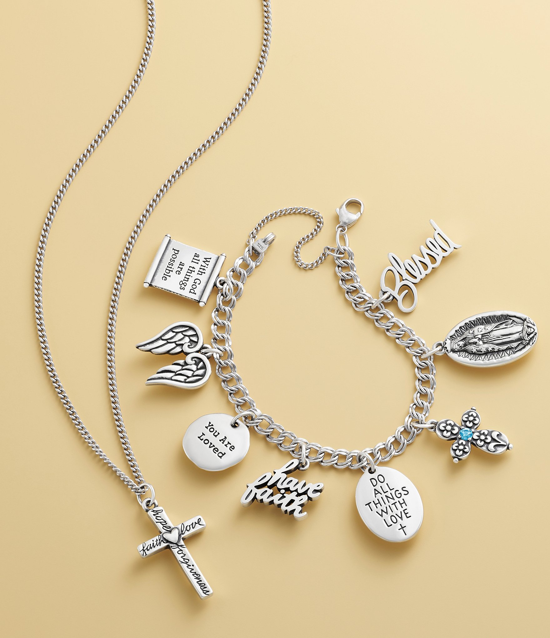 James Avery #double;Have Faith#double; Charm