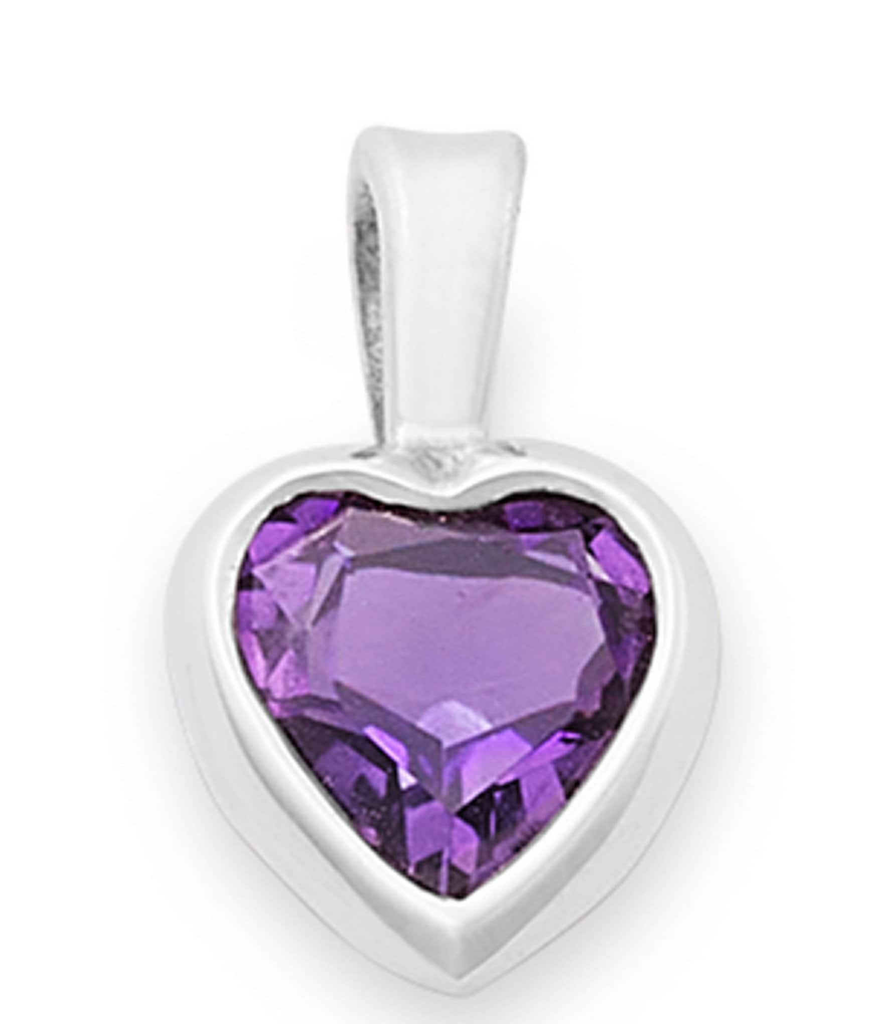 James Avery Heart Gemstone Charm