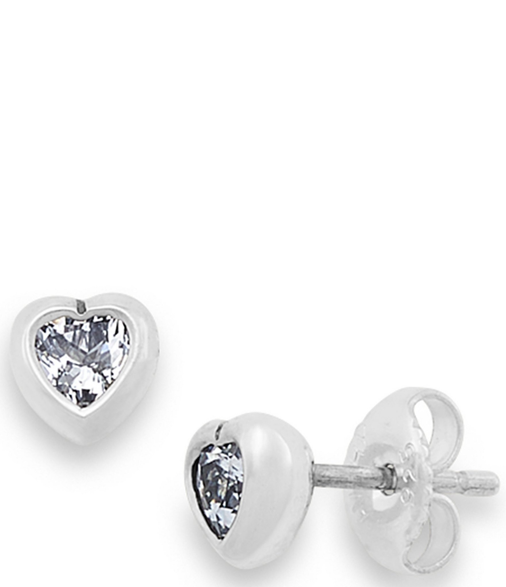 James Avery Heart Gemstone Stud Earrings