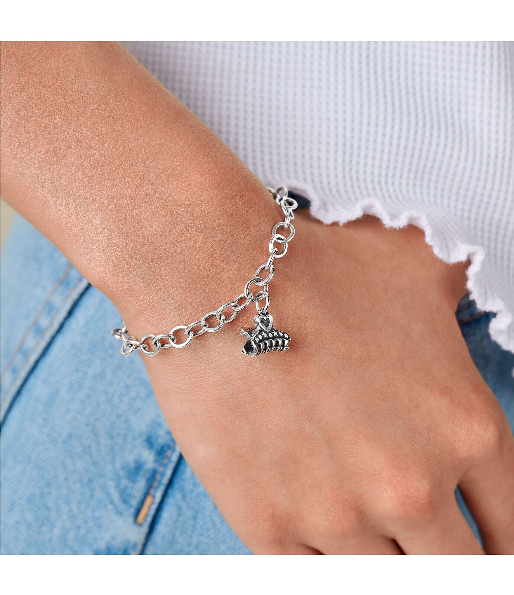 James Avery Heart Hair Clip Charm