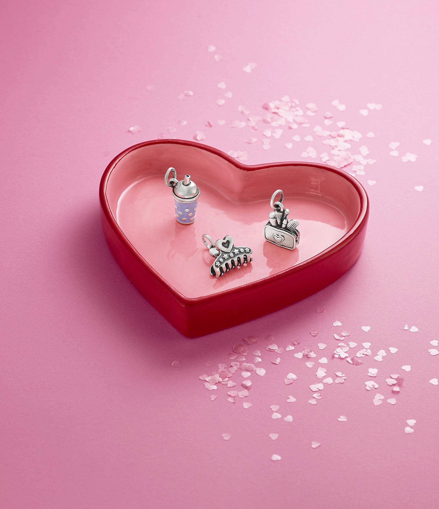 James Avery Heart Hair Clip Charm