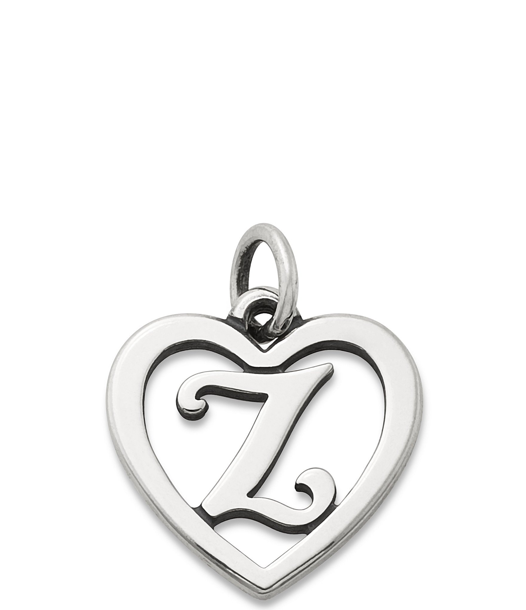 James Avery Heart Initial Charm