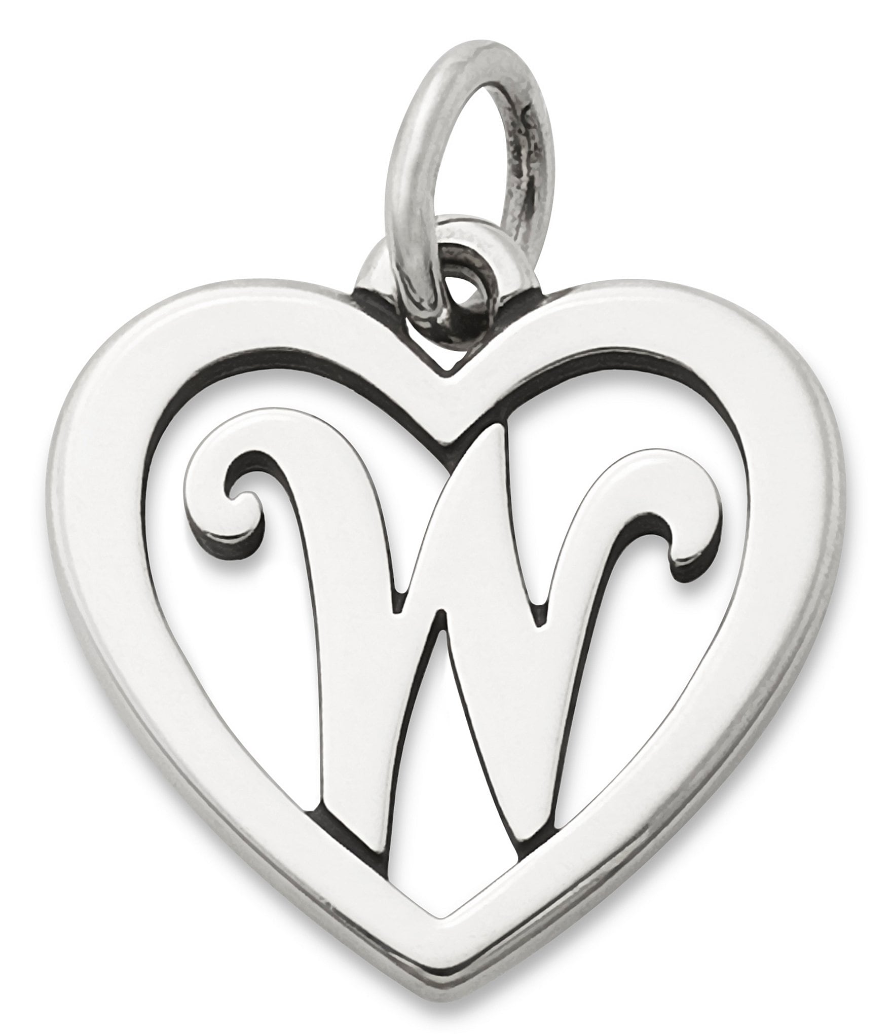 James Avery Heart Initial Charm