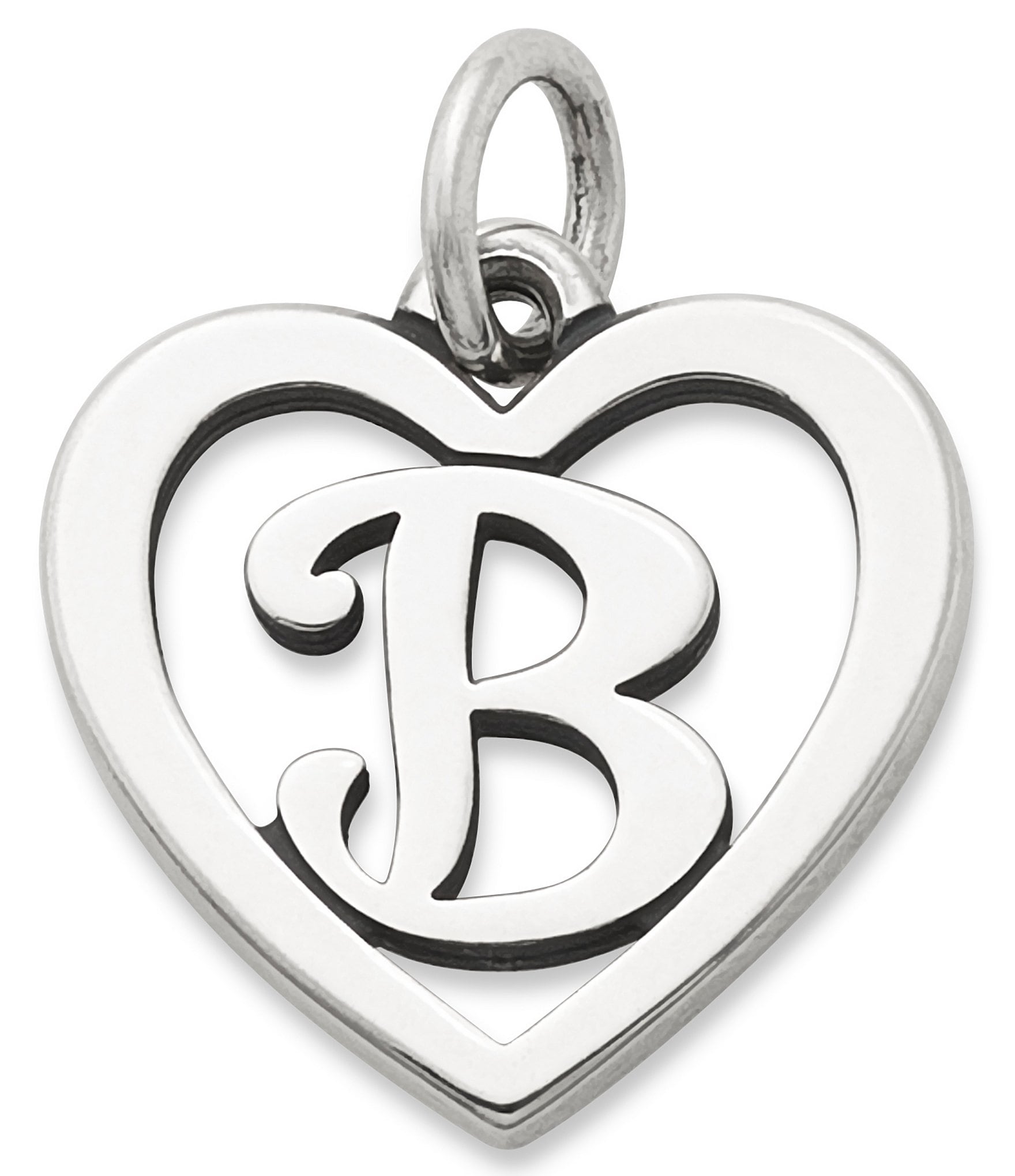 James Avery Heart Initial Charm