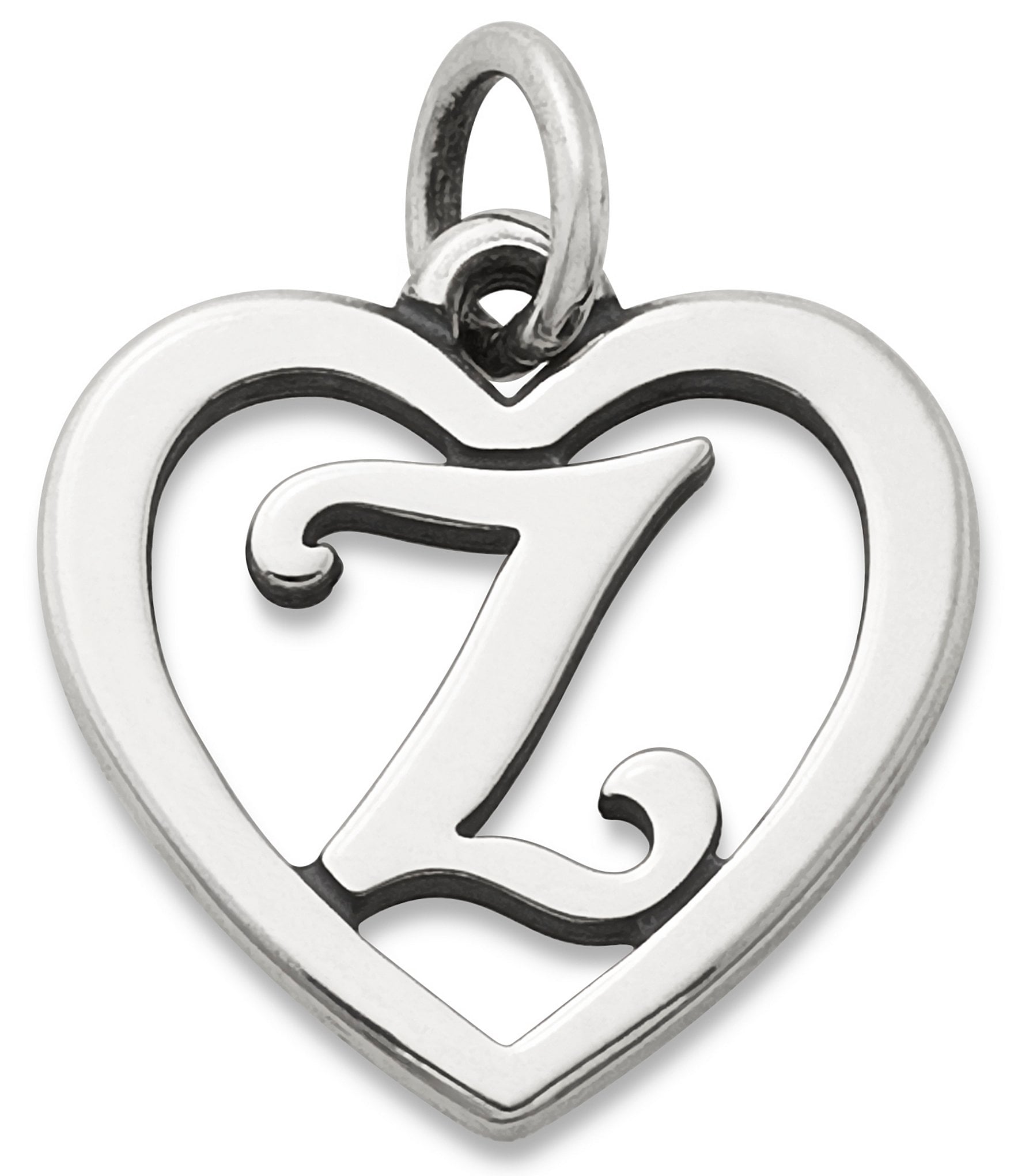 James Avery Heart Initial Charm