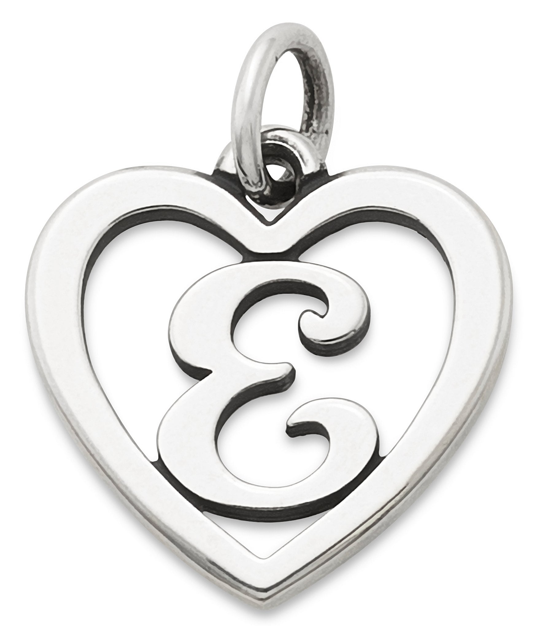 James Avery Heart Initial Charm