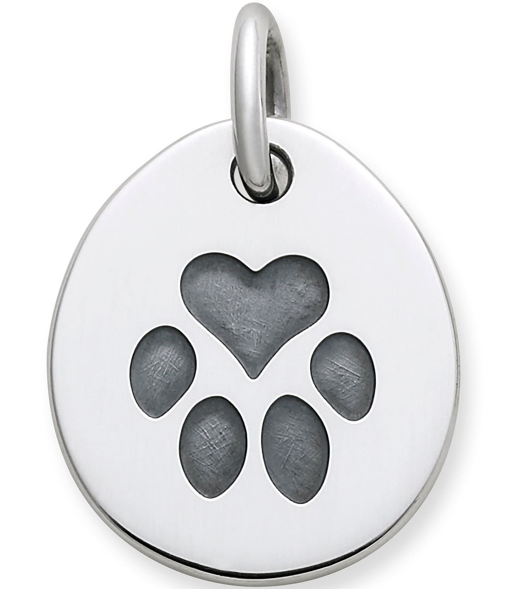 James Avery Heart Paw Pet Tag Charm