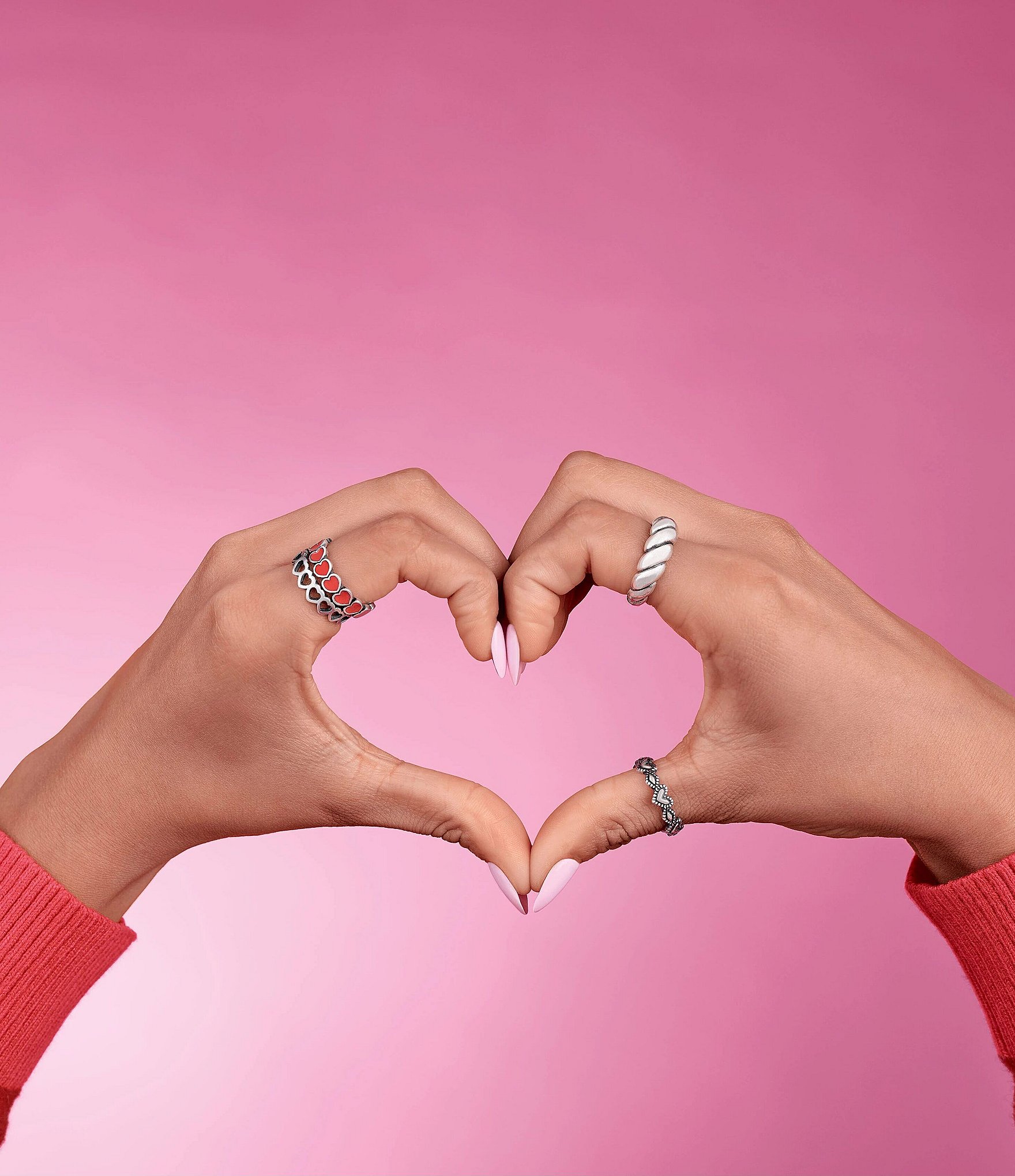 James Avery Sterling Silver Hearts Ring