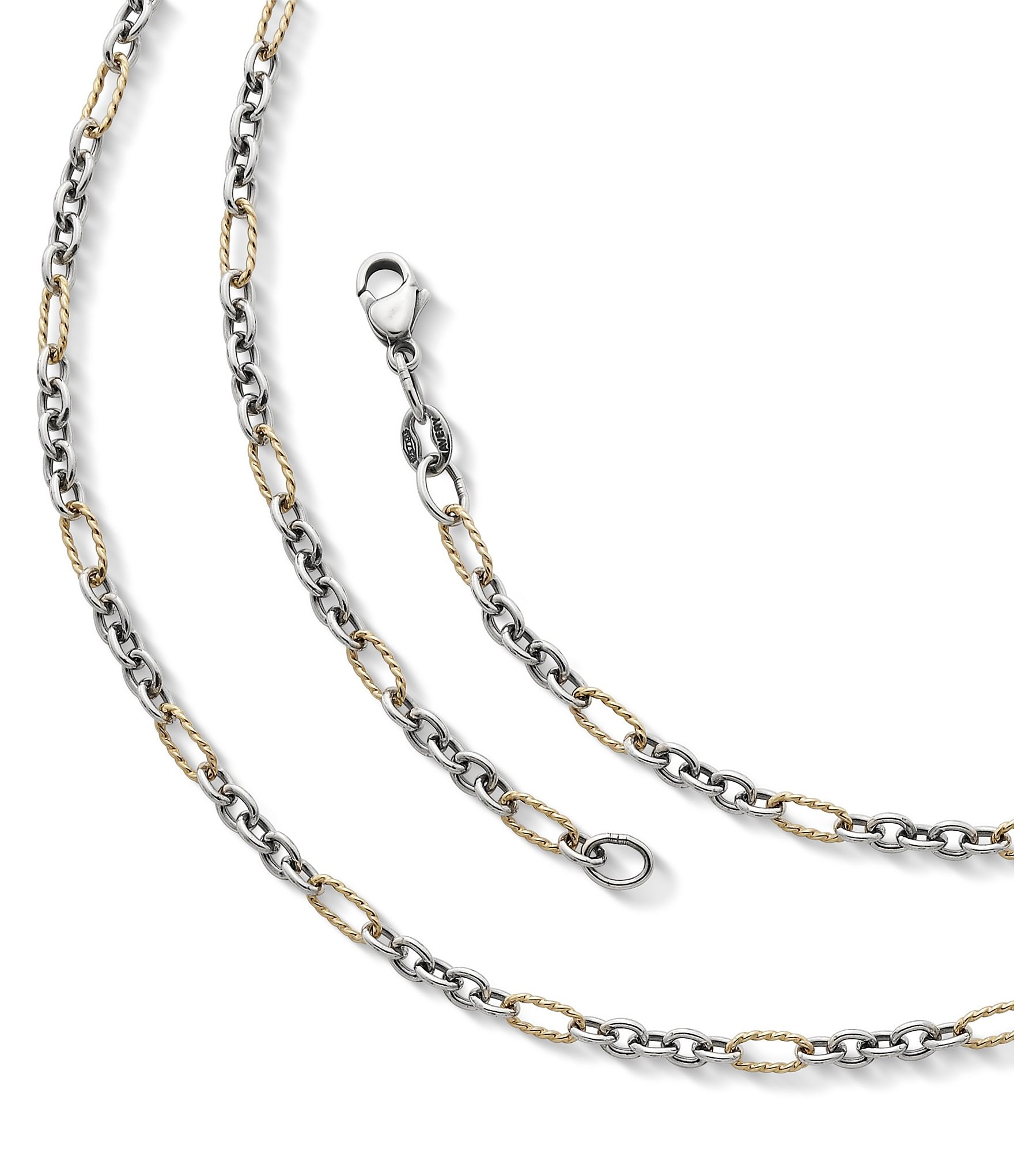 Figaro & Rope Chain Necklace Set