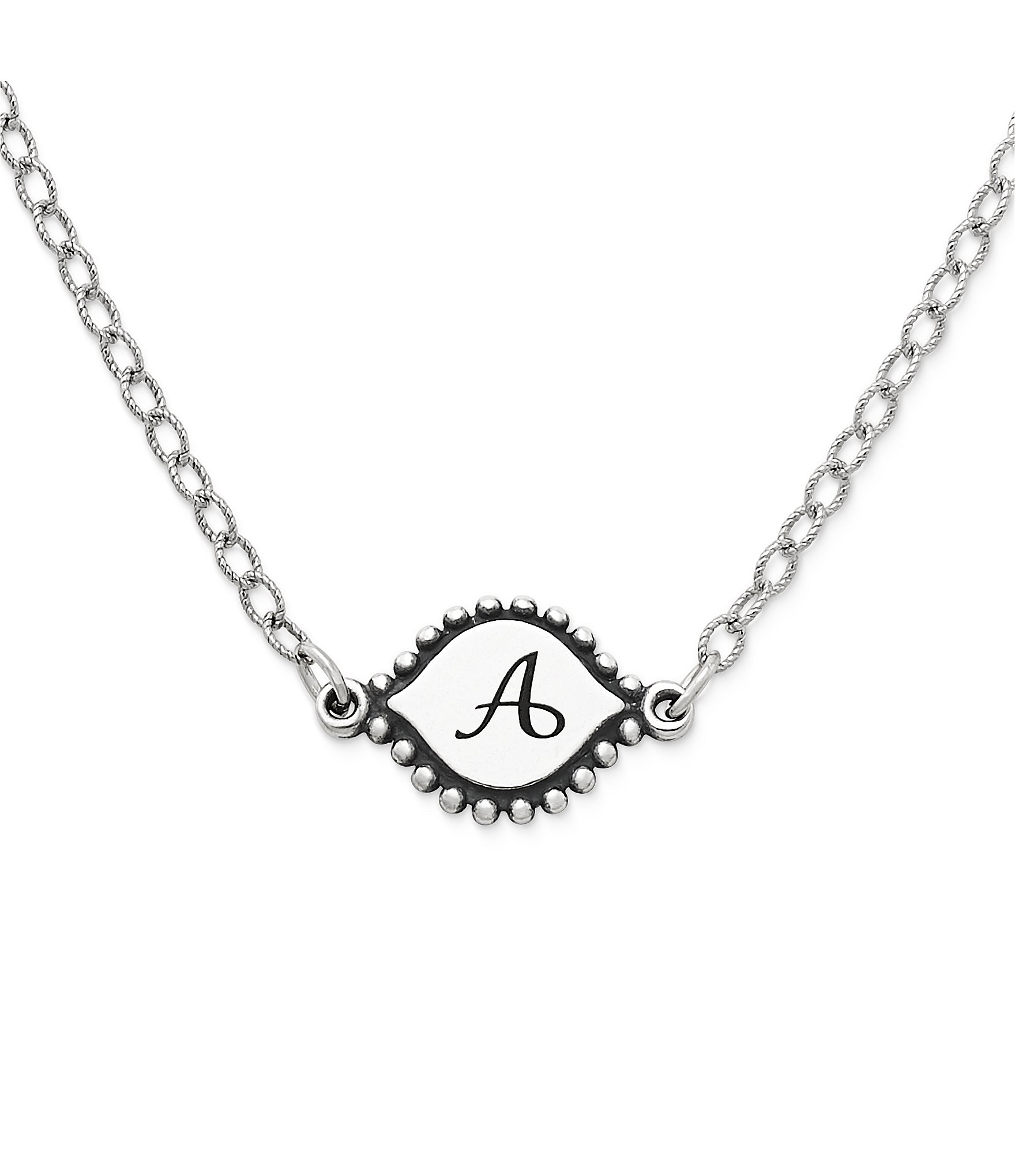 James Avery Memoir Initial Pendant Adjustable Necklace