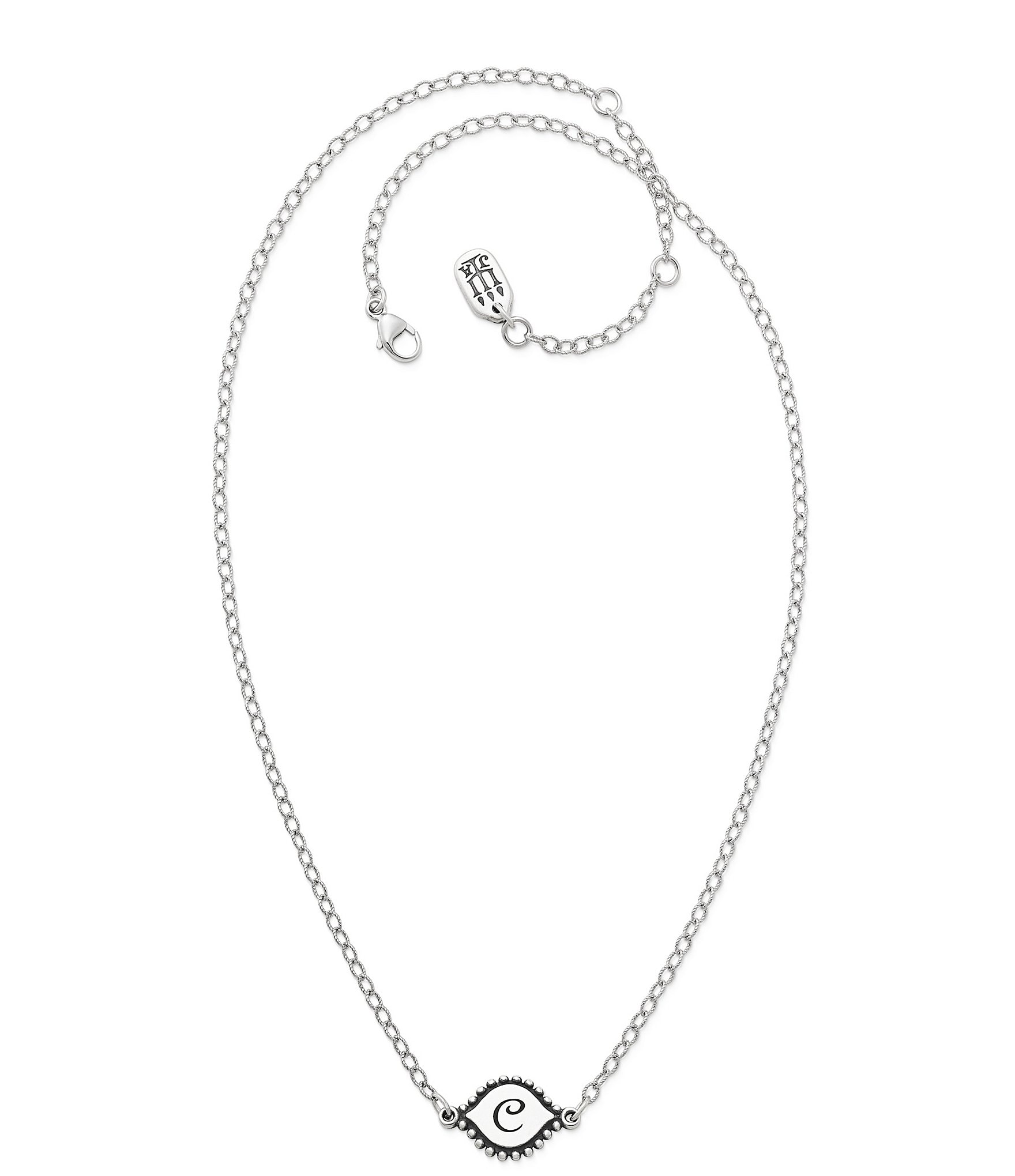 James Avery Memoir Initial Pendant Adjustable Necklace