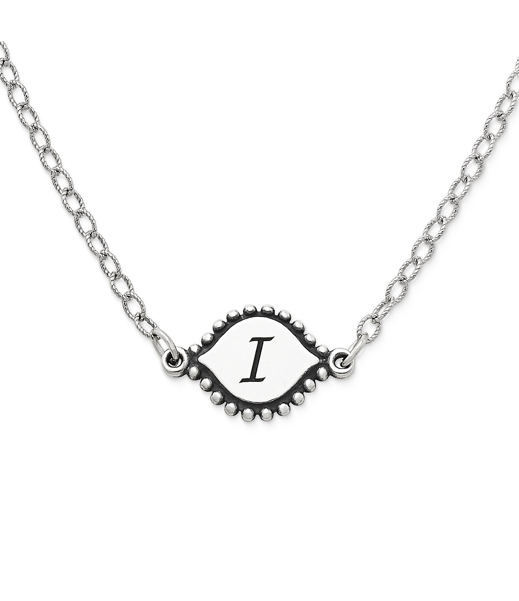 James Avery Memoir Initial Pendant Adjustable Necklace