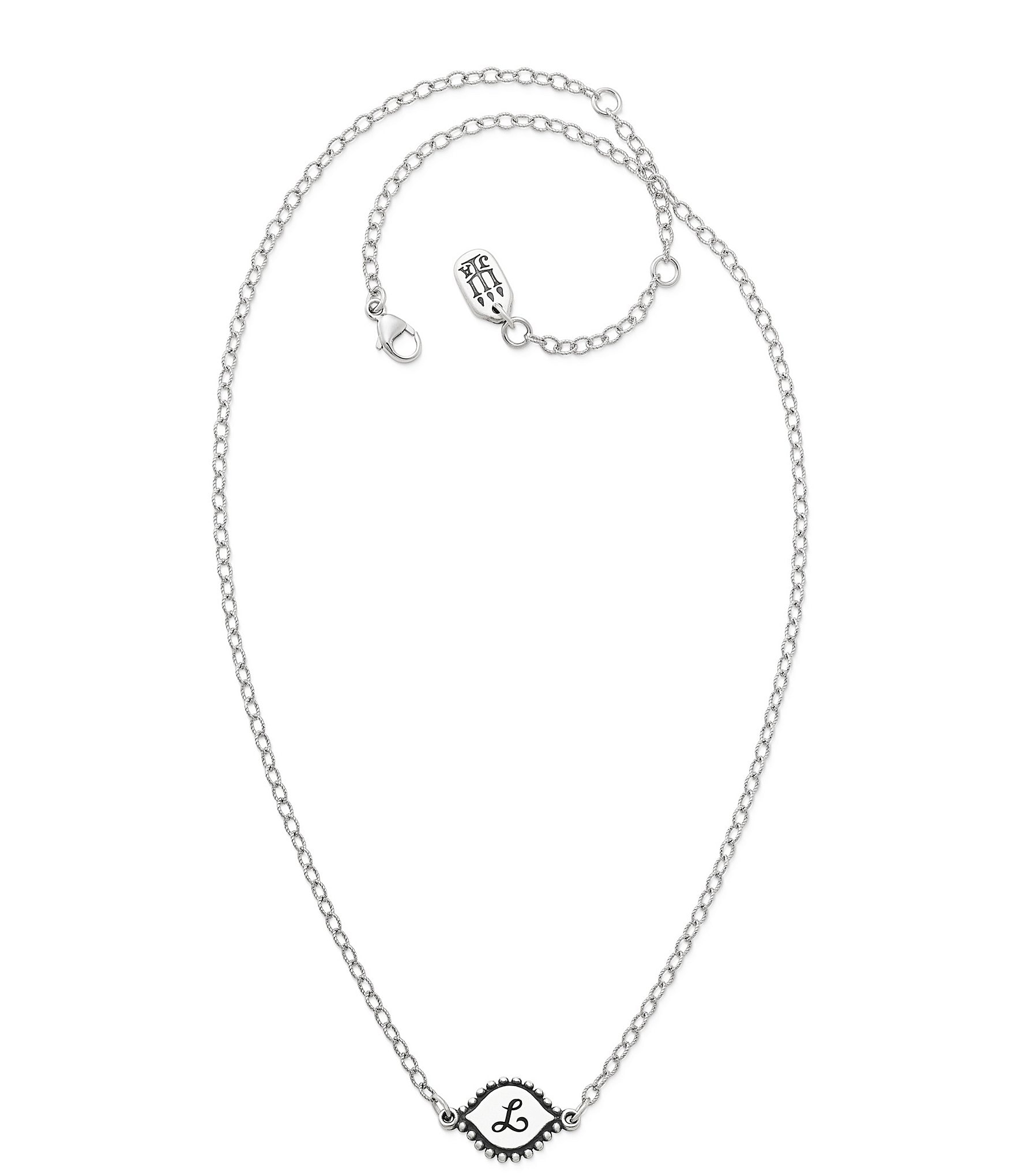 James Avery Memoir Initial Pendant Adjustable Necklace