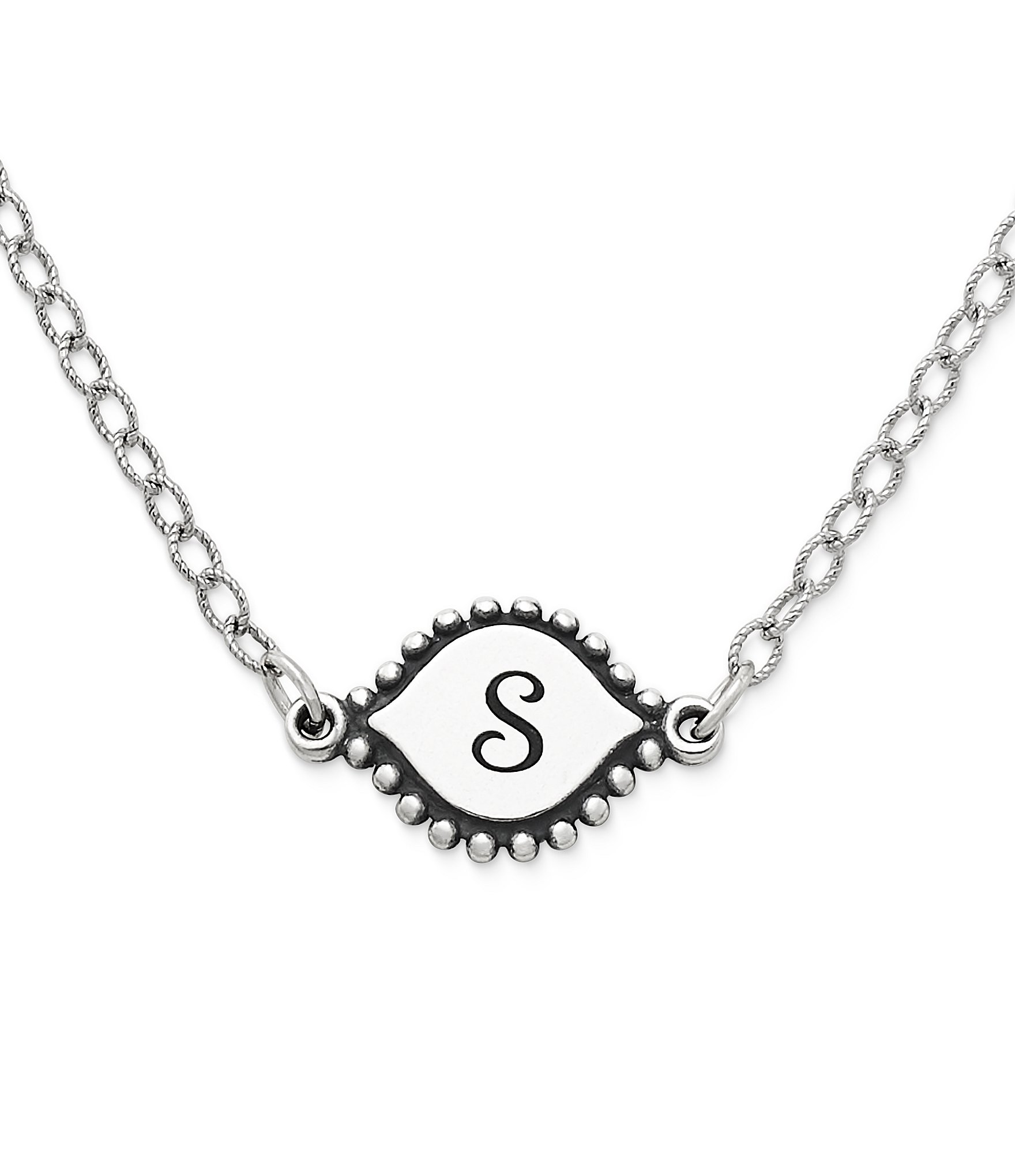 James Avery Memoir Initial Pendant Adjustable Necklace