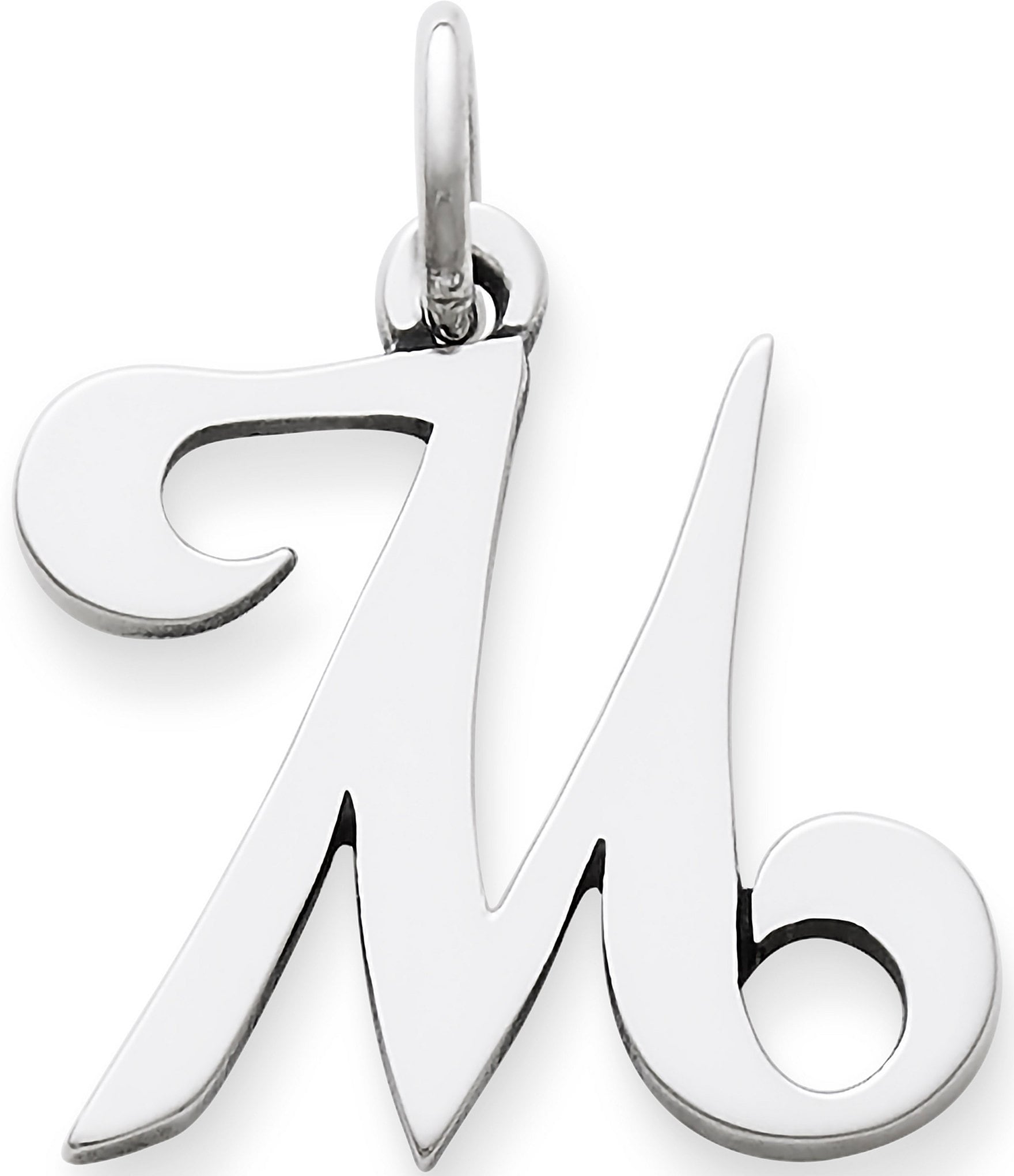 James Avery Large Script Initial Pendant Charm