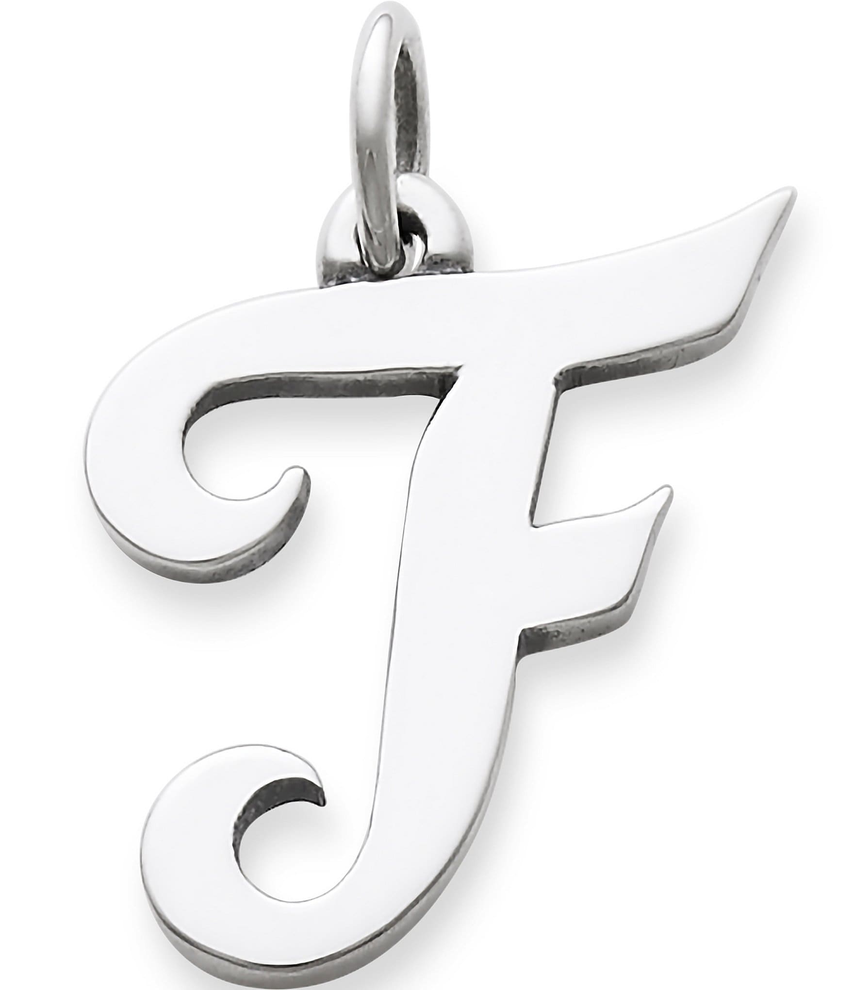 James Avery Large Script Initial Pendant Charm