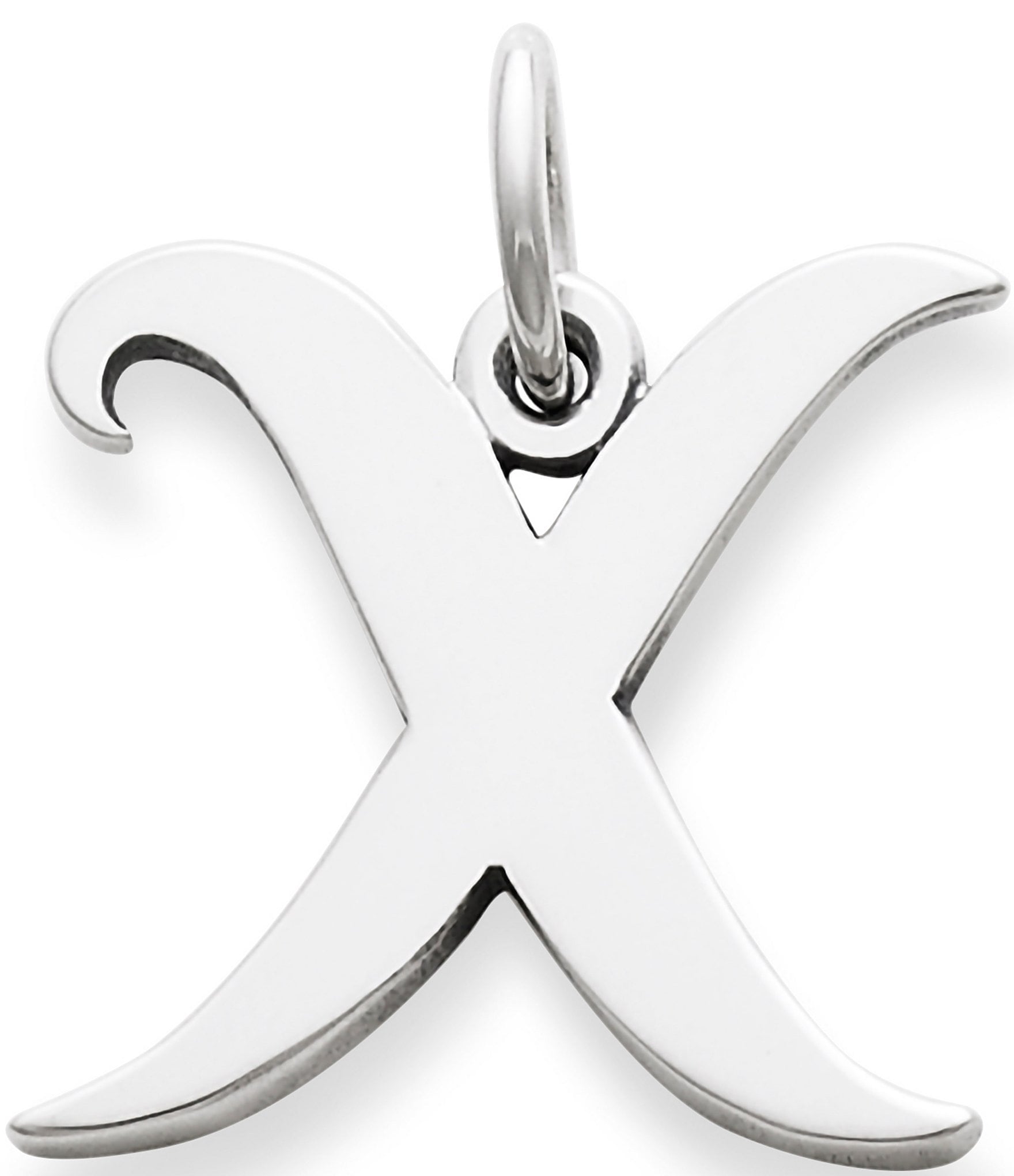 James Avery Large Script Initial Pendant Charm