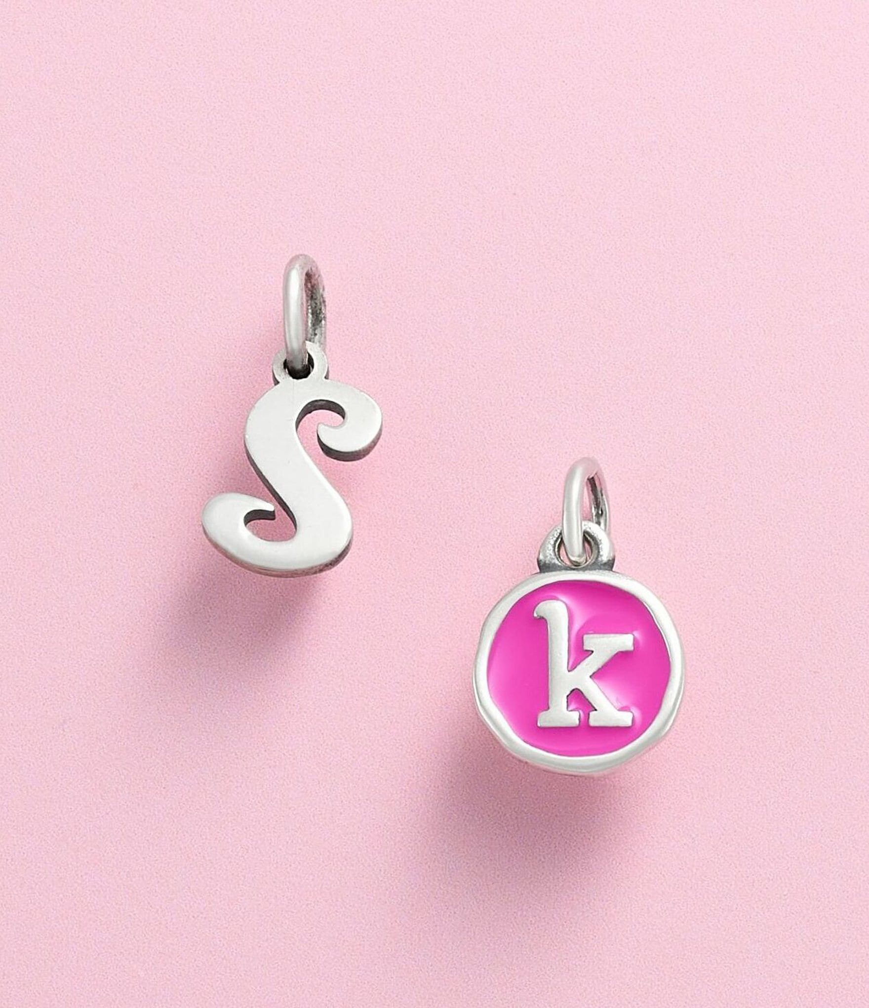 James Avery Large Script Initial Pendant Charm