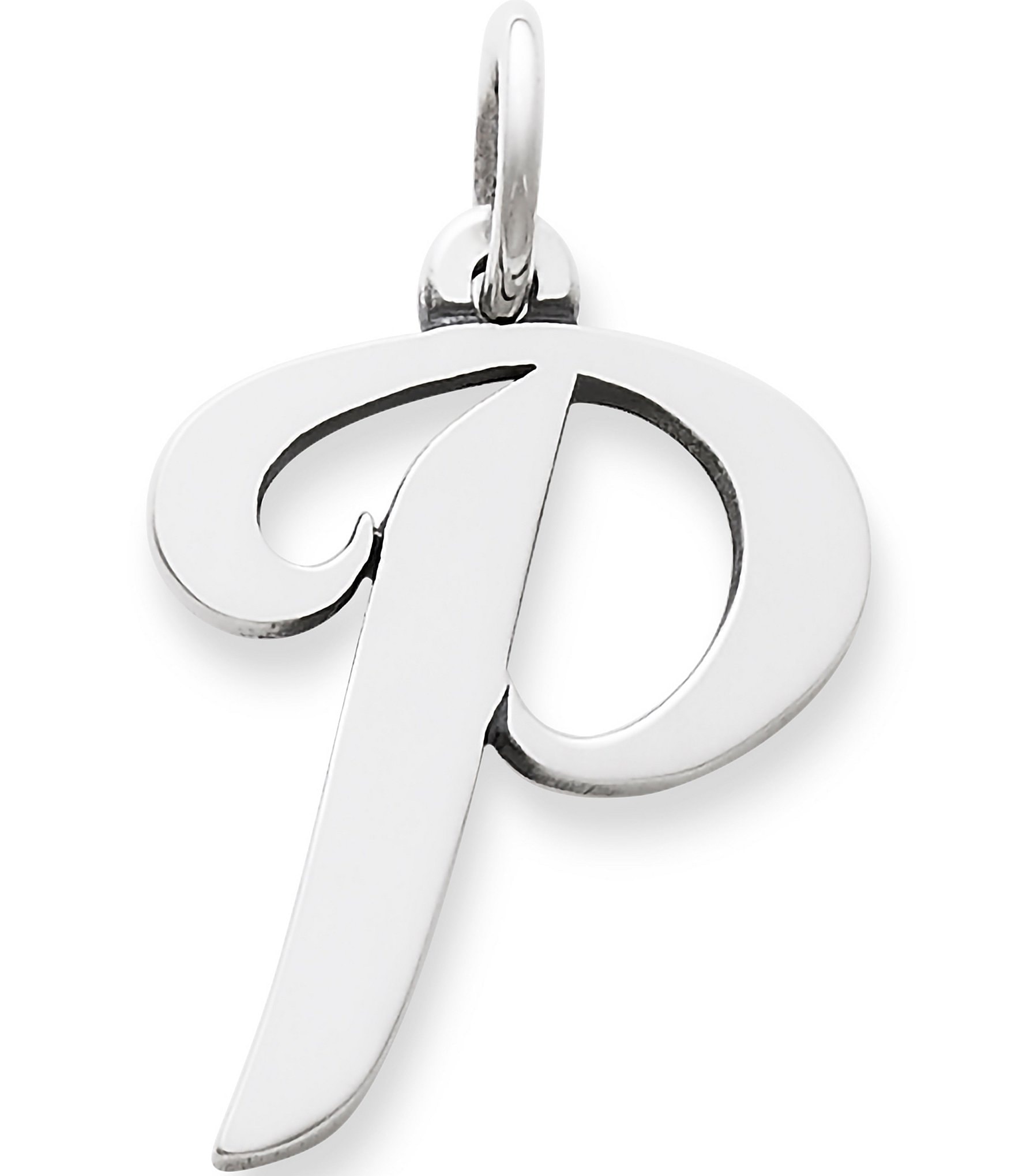 James Avery Large Script Initial Pendant Charm