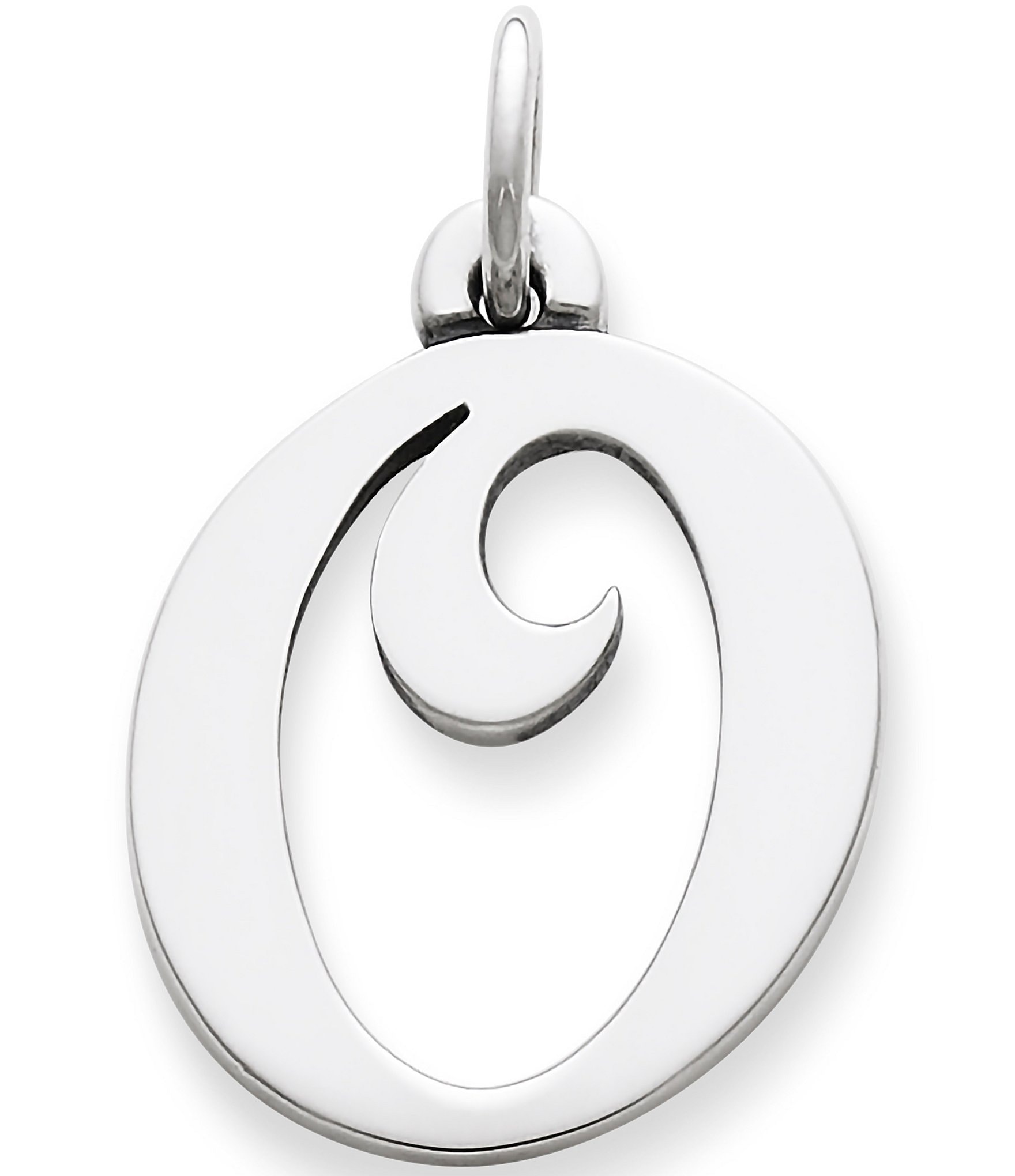 James Avery Large Script Initial Pendant Charm