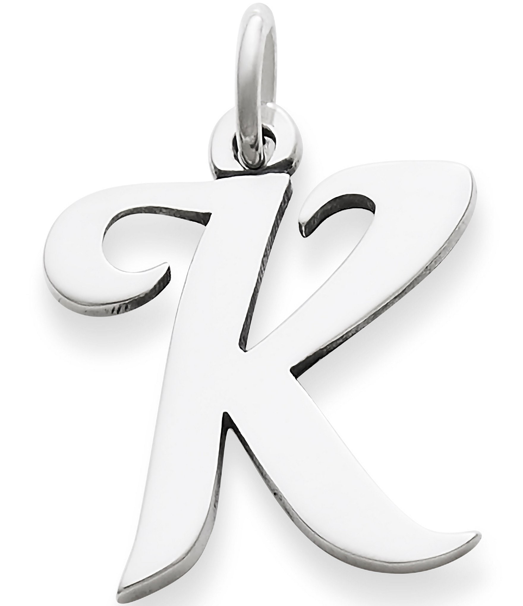 James Avery Large Script Initial Pendant Charm