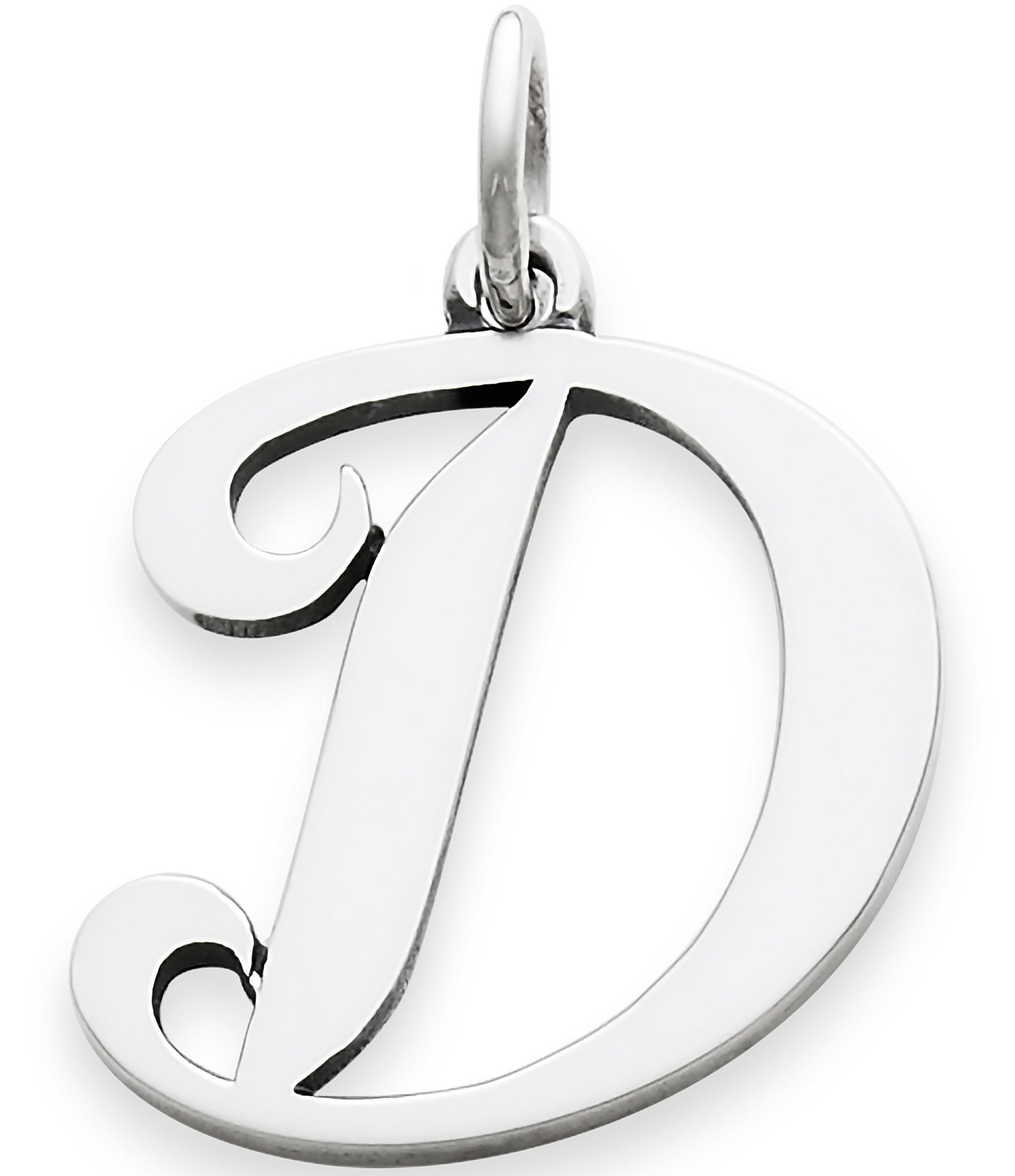 James Avery Large Script Initial Pendant Charm