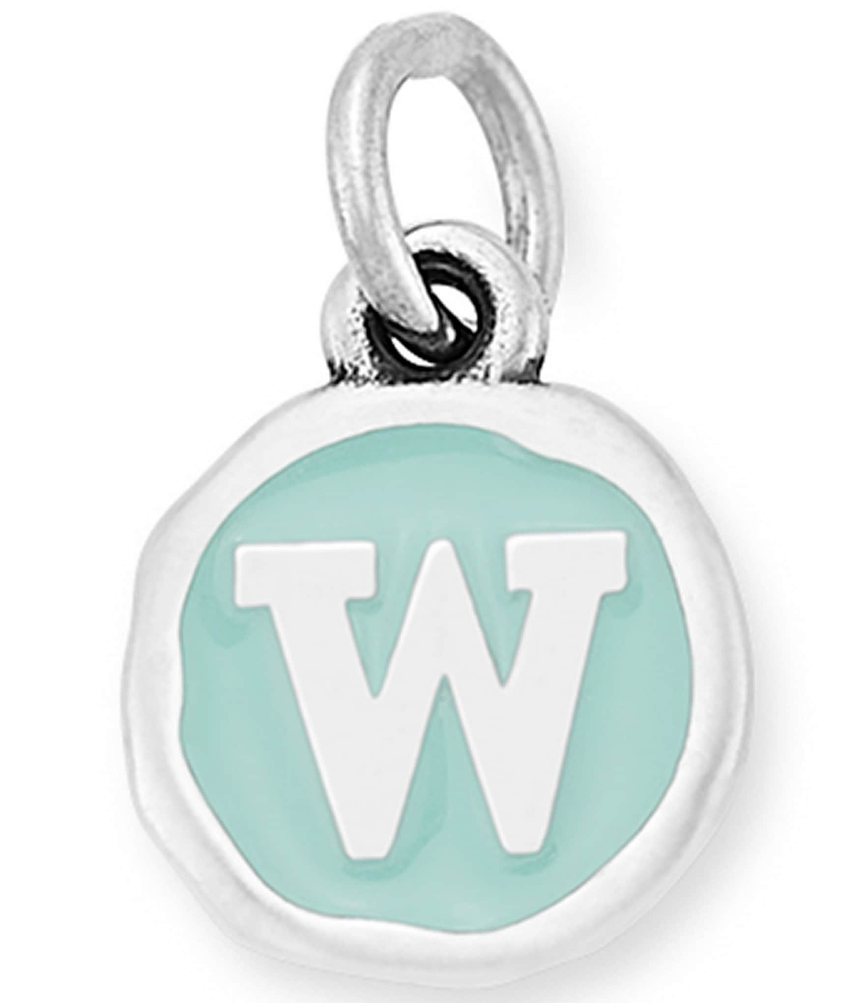 James Avery Light Blue Enamel Initial Charm