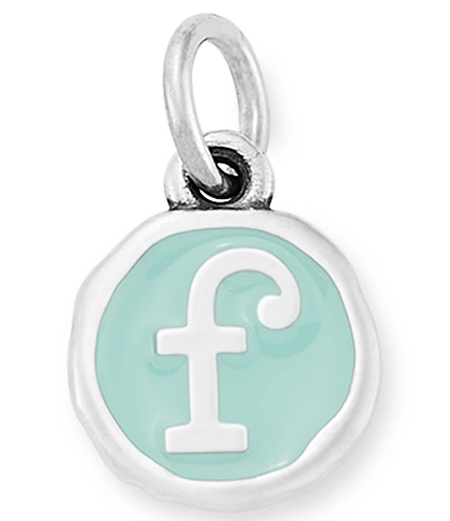 James Avery Light Blue Enamel Initial Charm