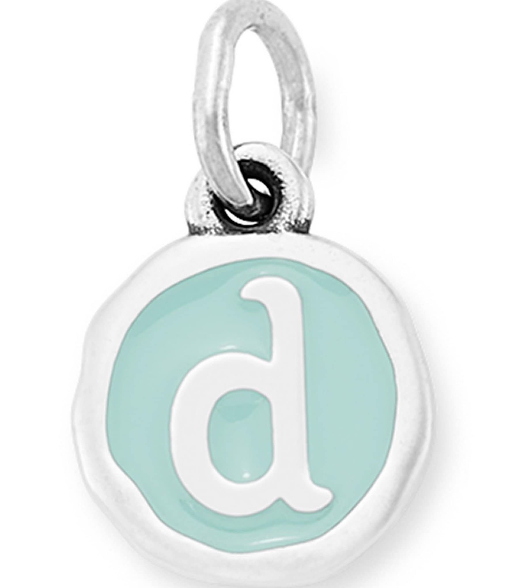 James Avery Light Blue Enamel Initial Charm