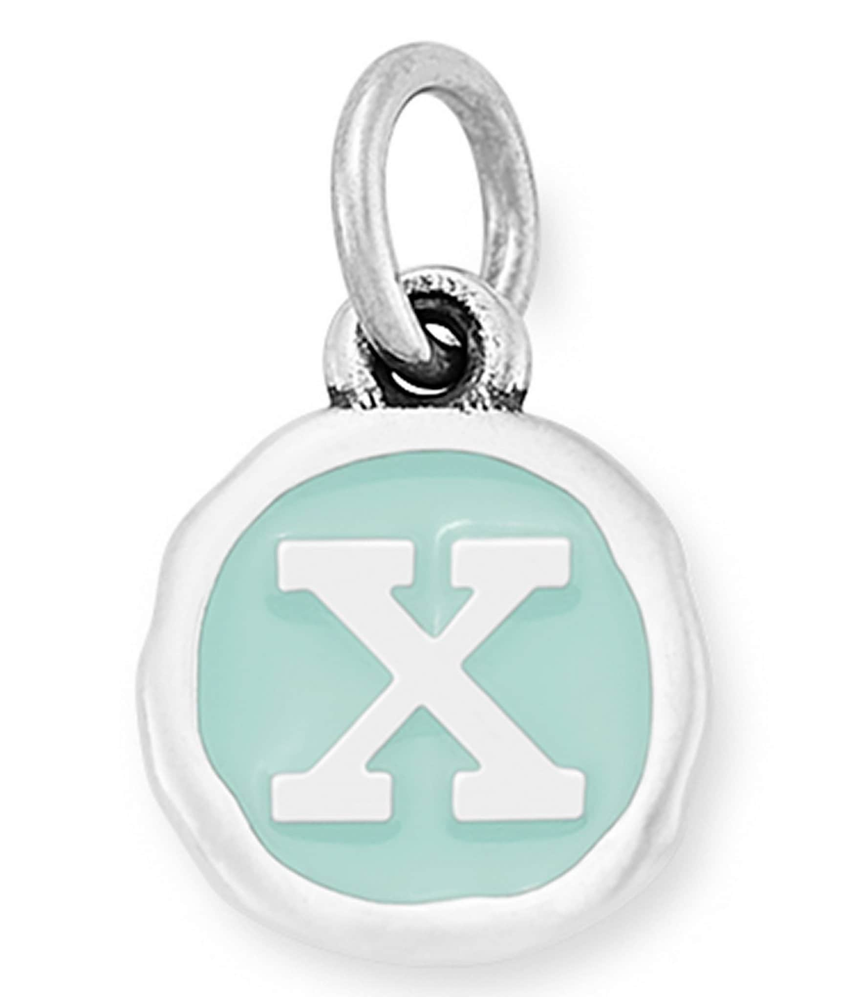 James Avery Light Blue Enamel Initial Charm