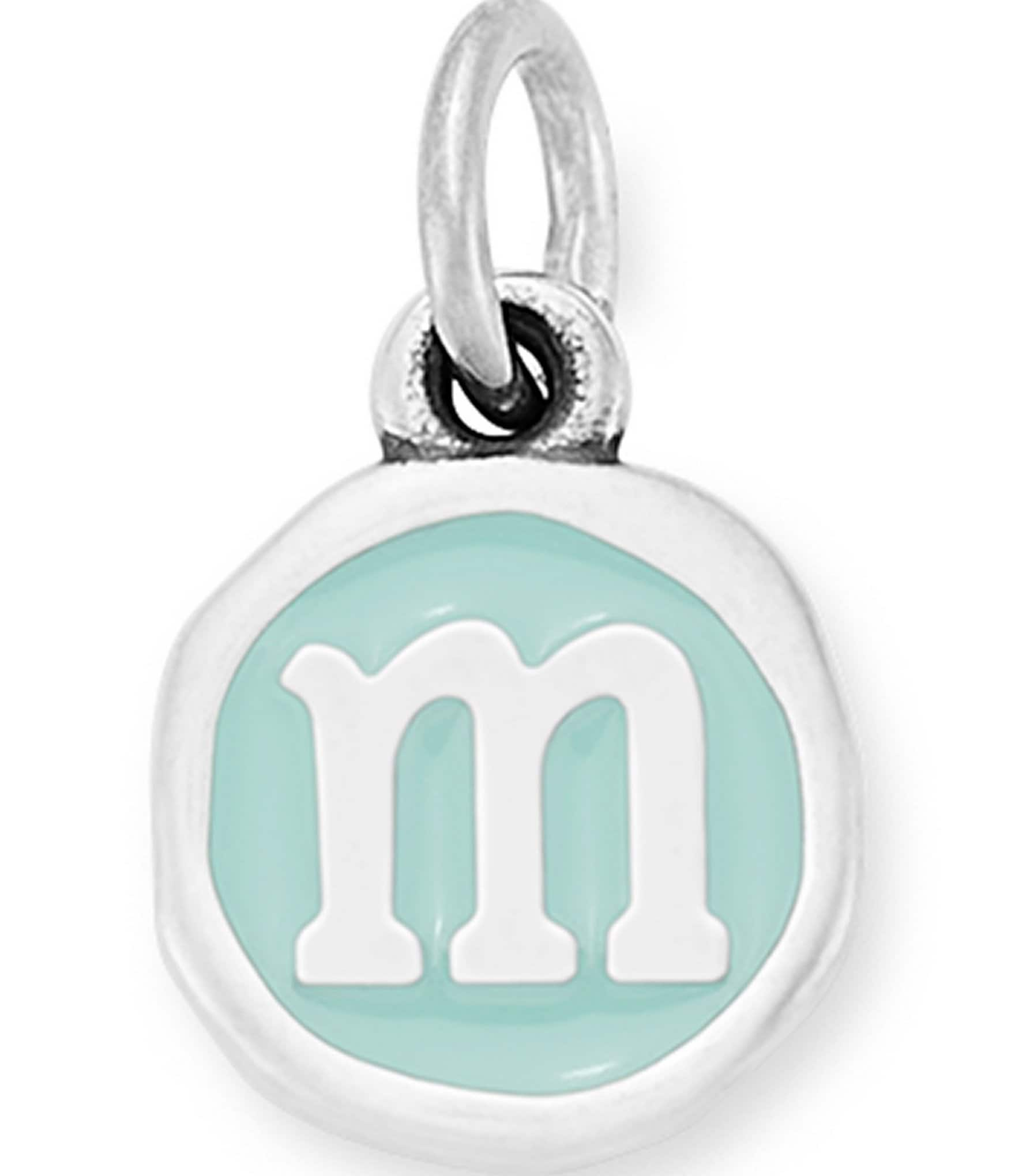 James Avery Light Blue Enamel Initial Charm