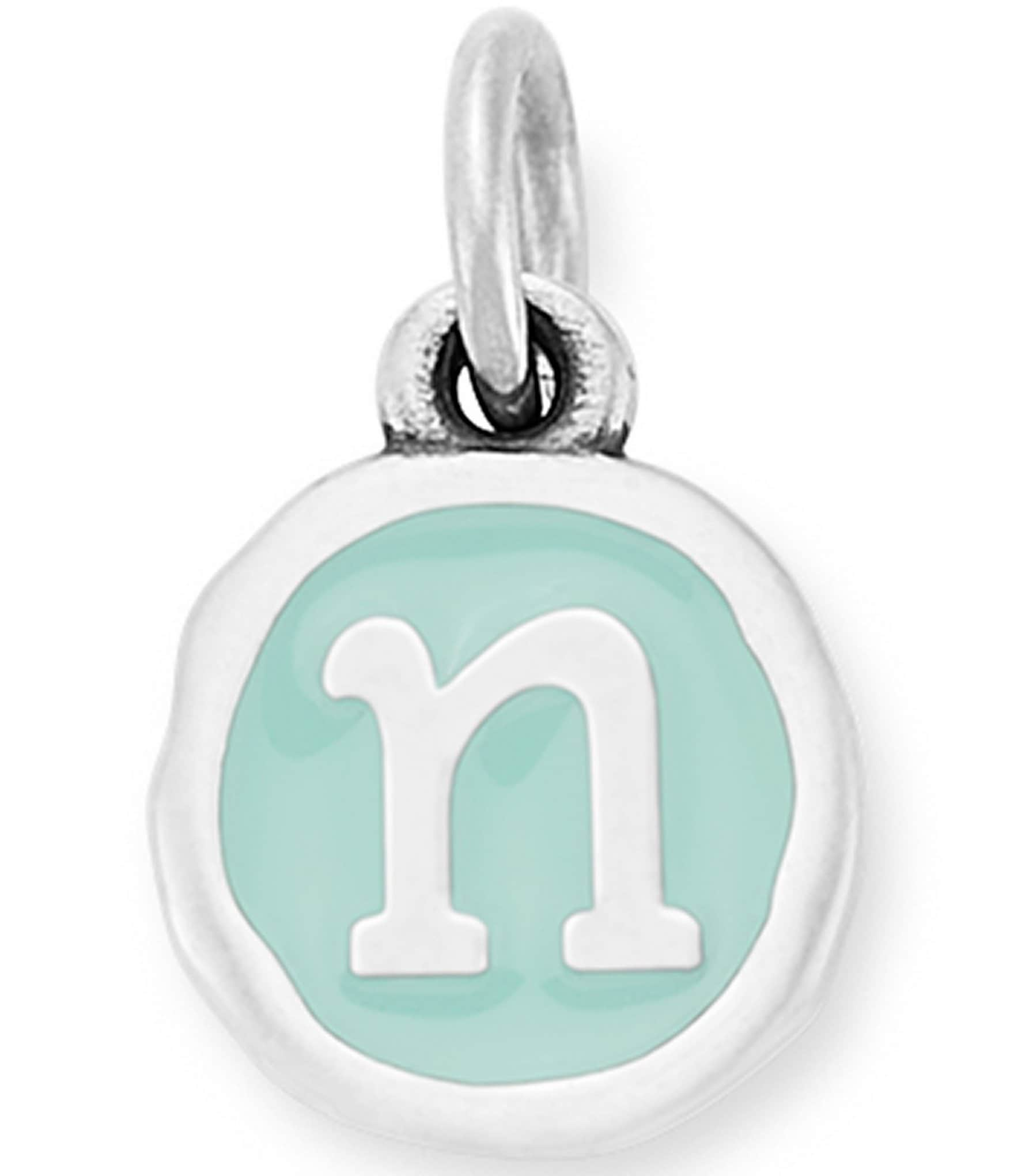 James Avery Light Blue Enamel Initial Charm