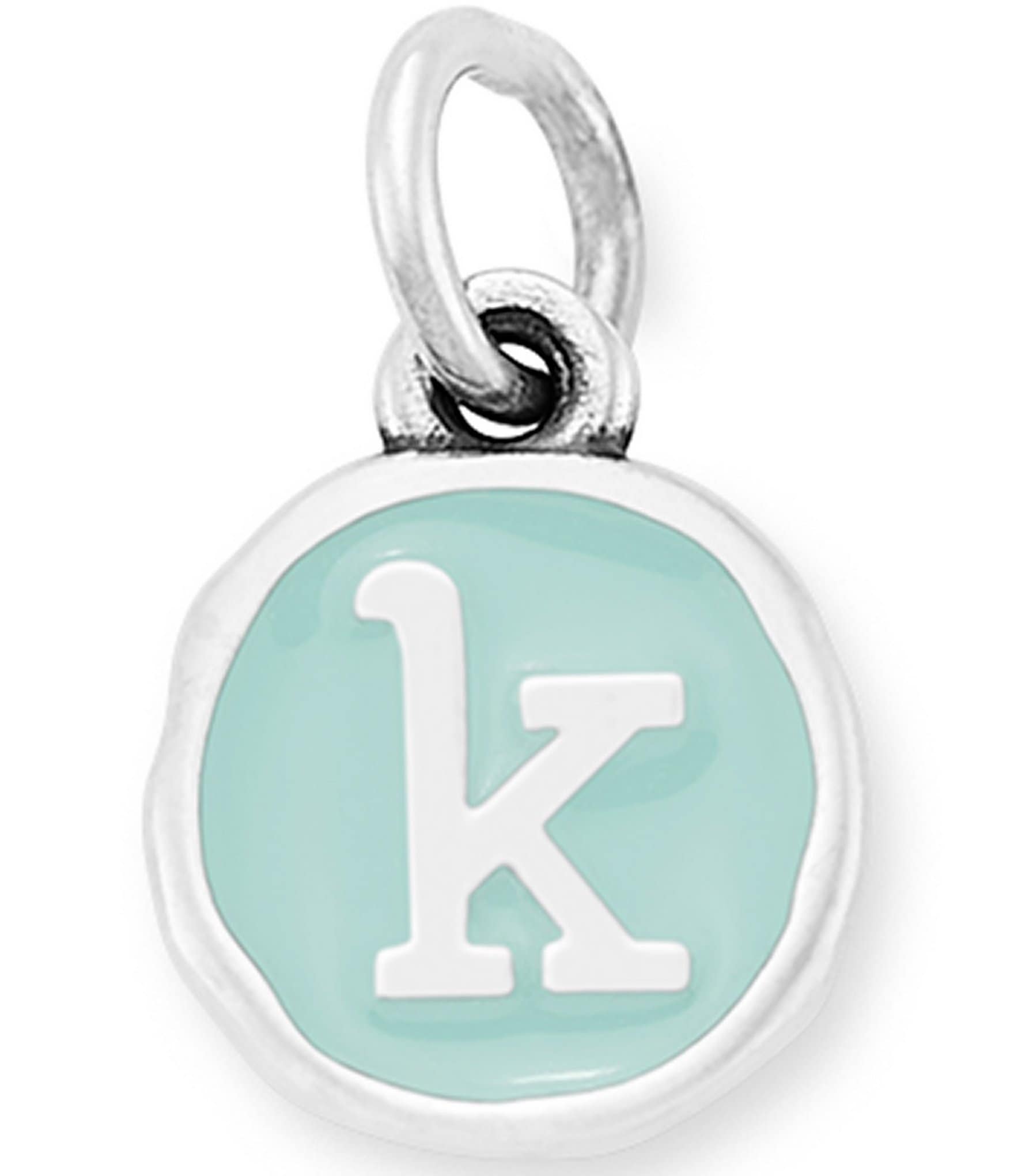 James Avery Light Blue Enamel Initial Charm