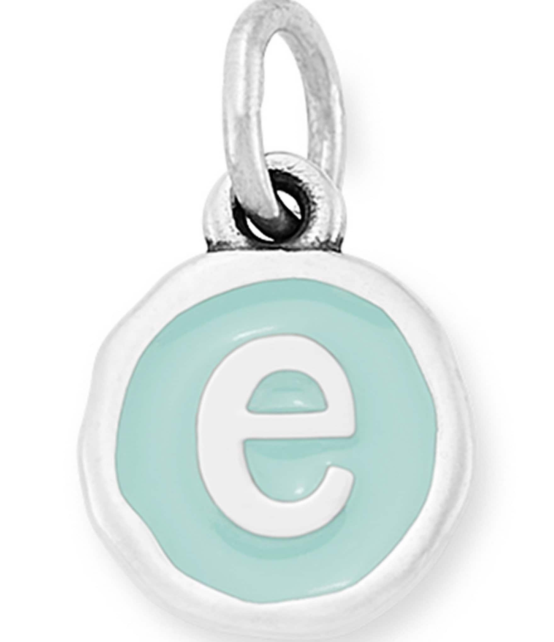 James Avery Light Blue Enamel Initial Charm