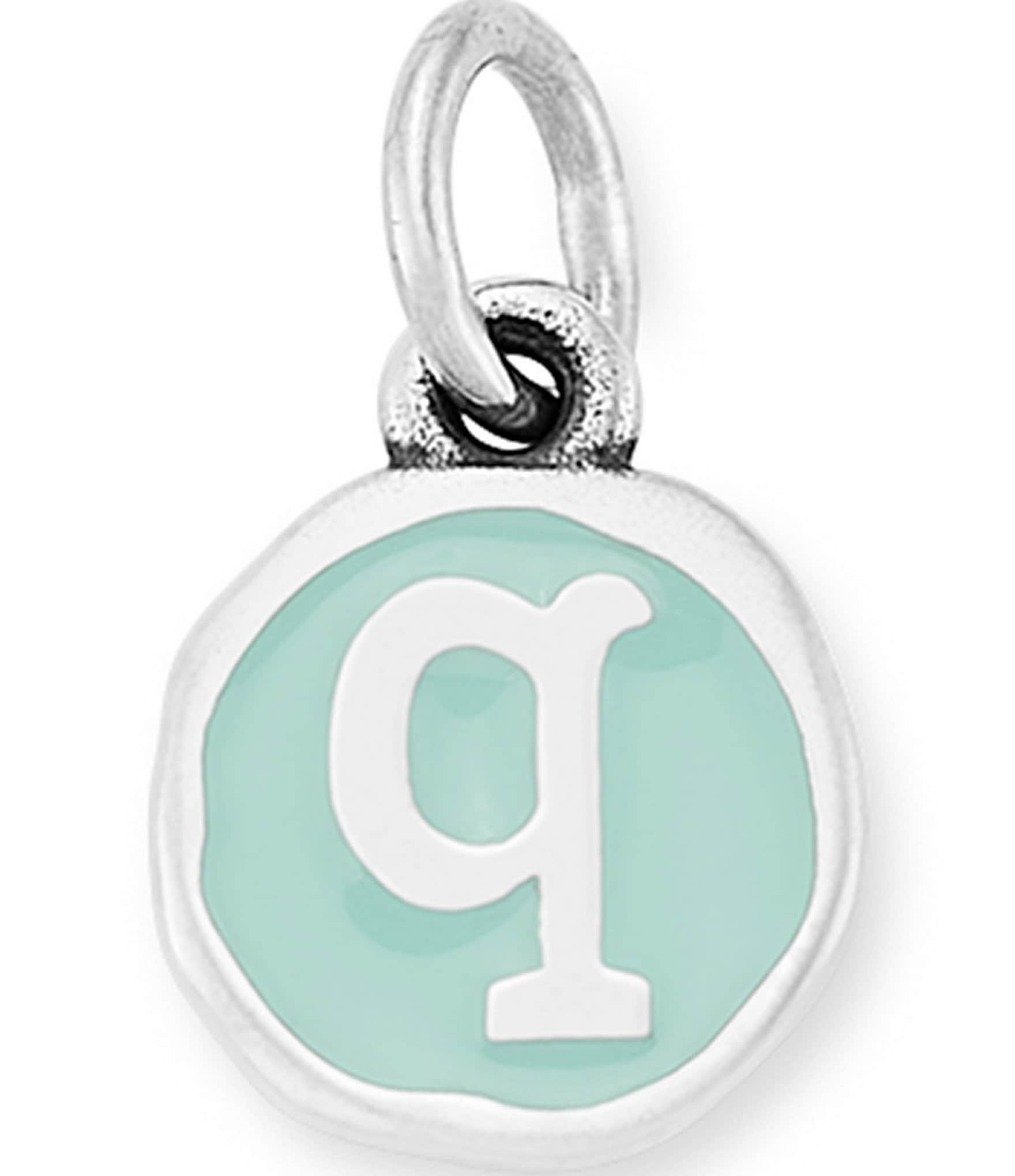 James Avery Light Blue Enamel Initial Charm